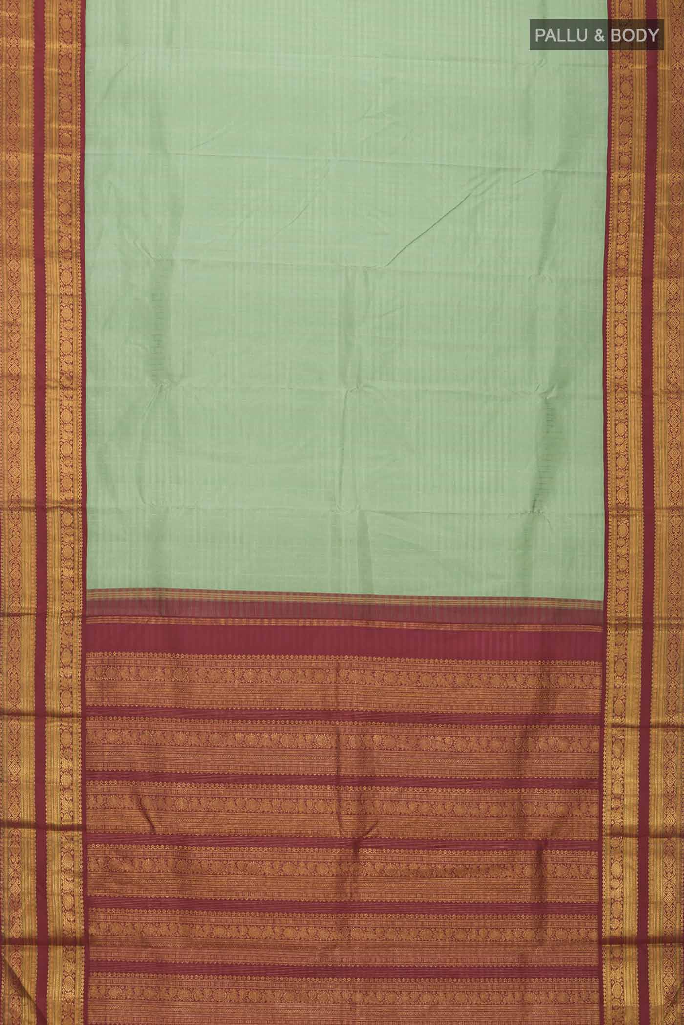 Green Kanjivaram Silk Saree - Image 6