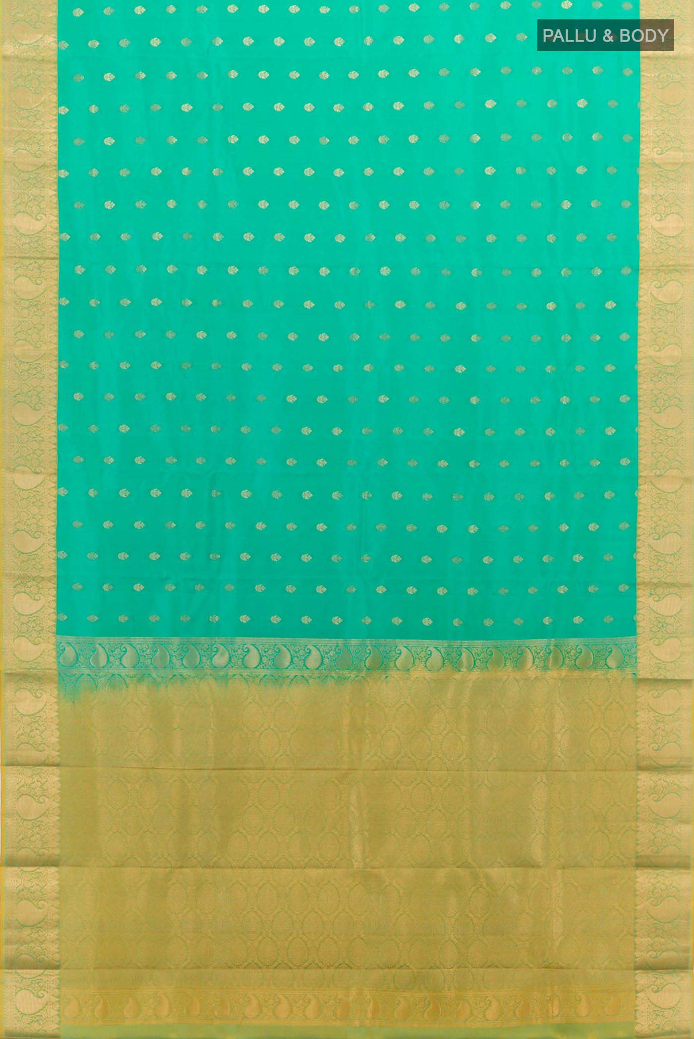 Green Kanjivaram Silk Saree - Image 4