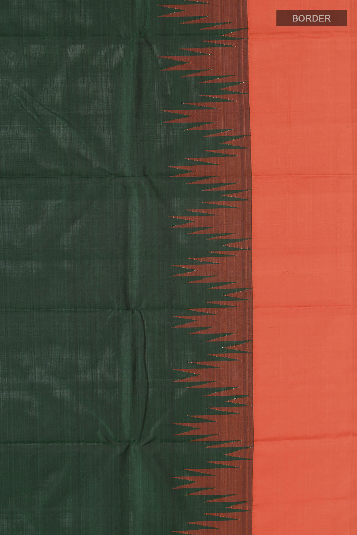 Green Kanchipuram Silk Saree - Image 3