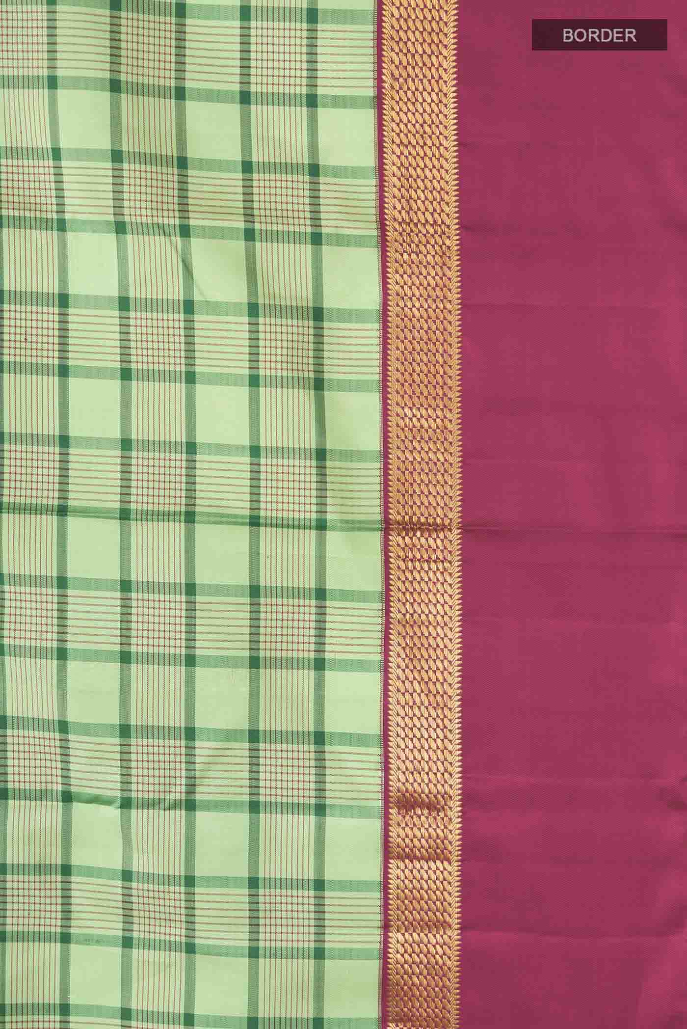 Green Kanjivaram Silk Saree - Image 3