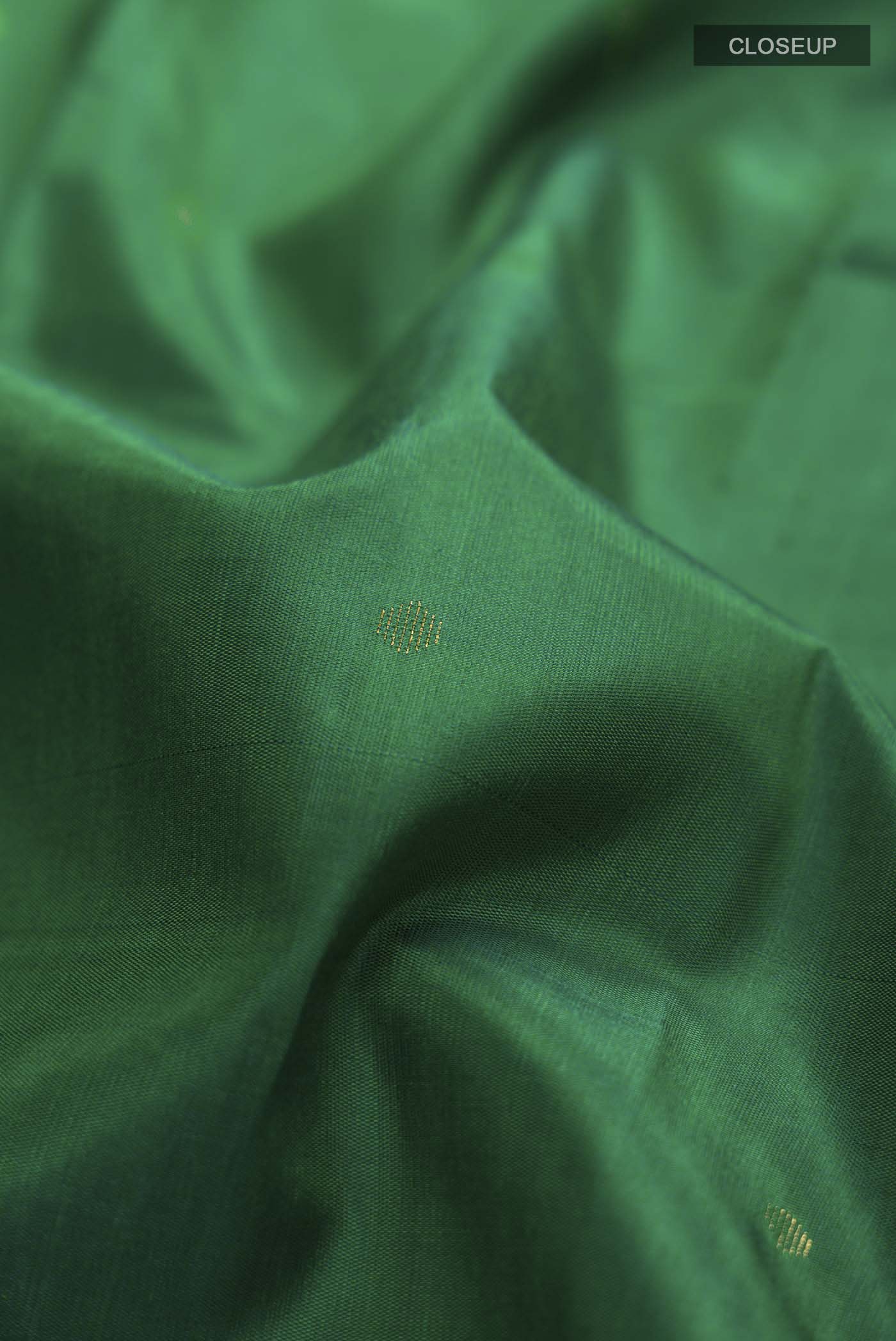 Green Kanjivaram Silk Saree - Image 2