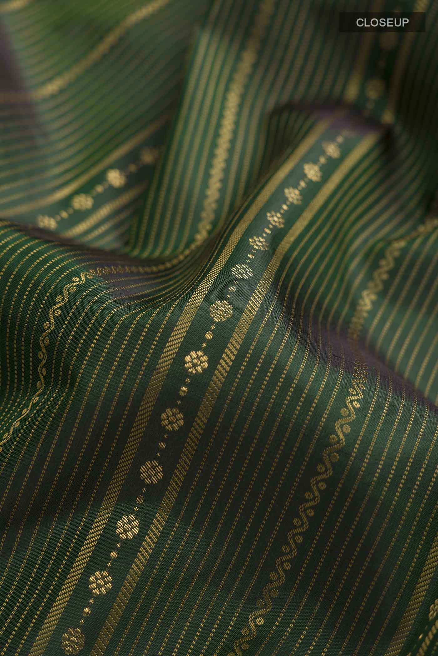 Green Kanjivaram Silk Saree - Image 2