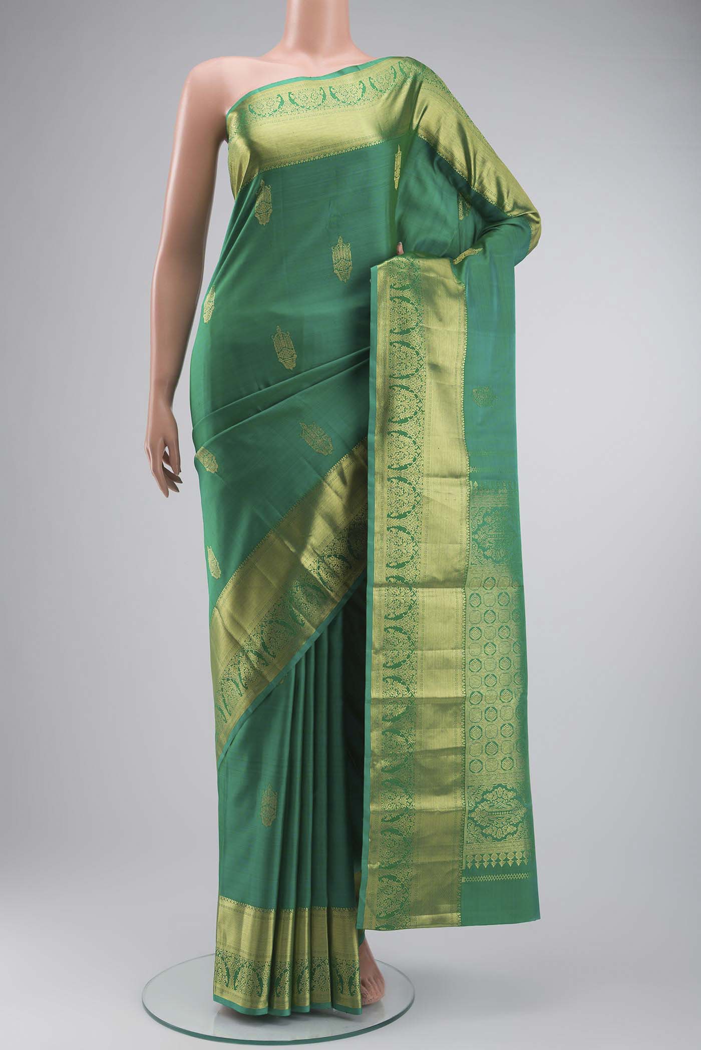 Green Kanchipuram Silk Saree
