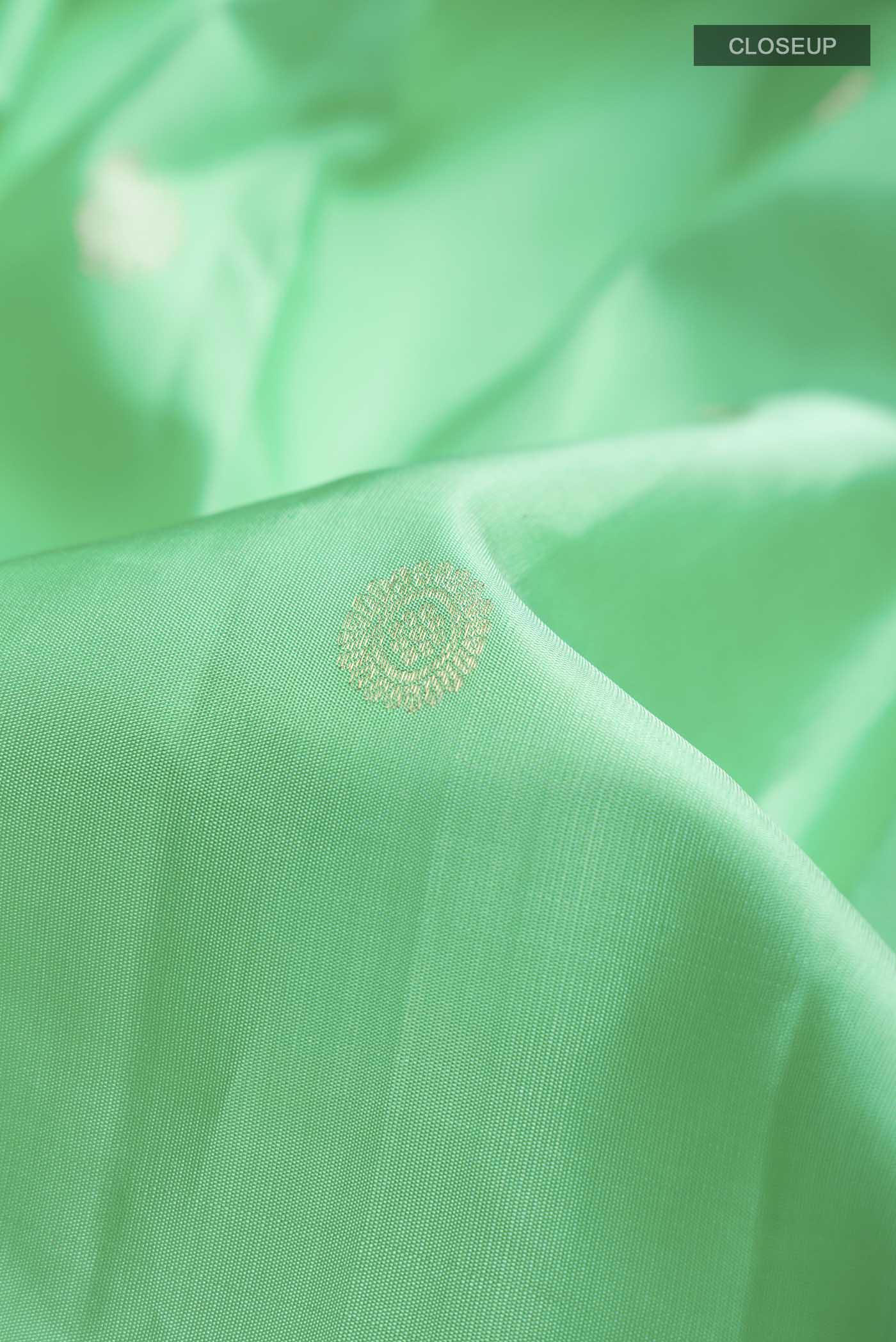 Green Kanjivaram Silk Saree - Image 2