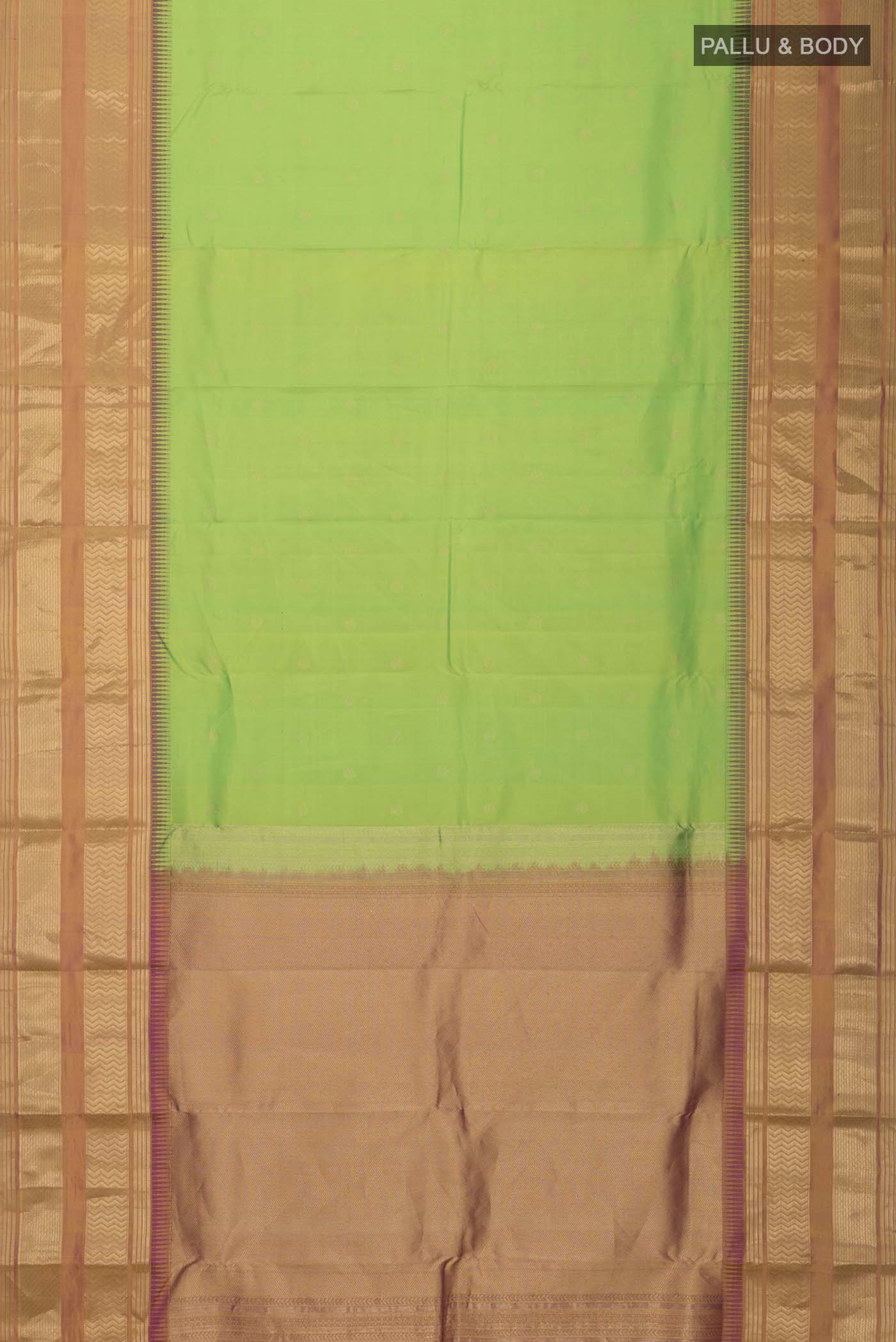 Green Kanjivaram Silk Saree - Image 6