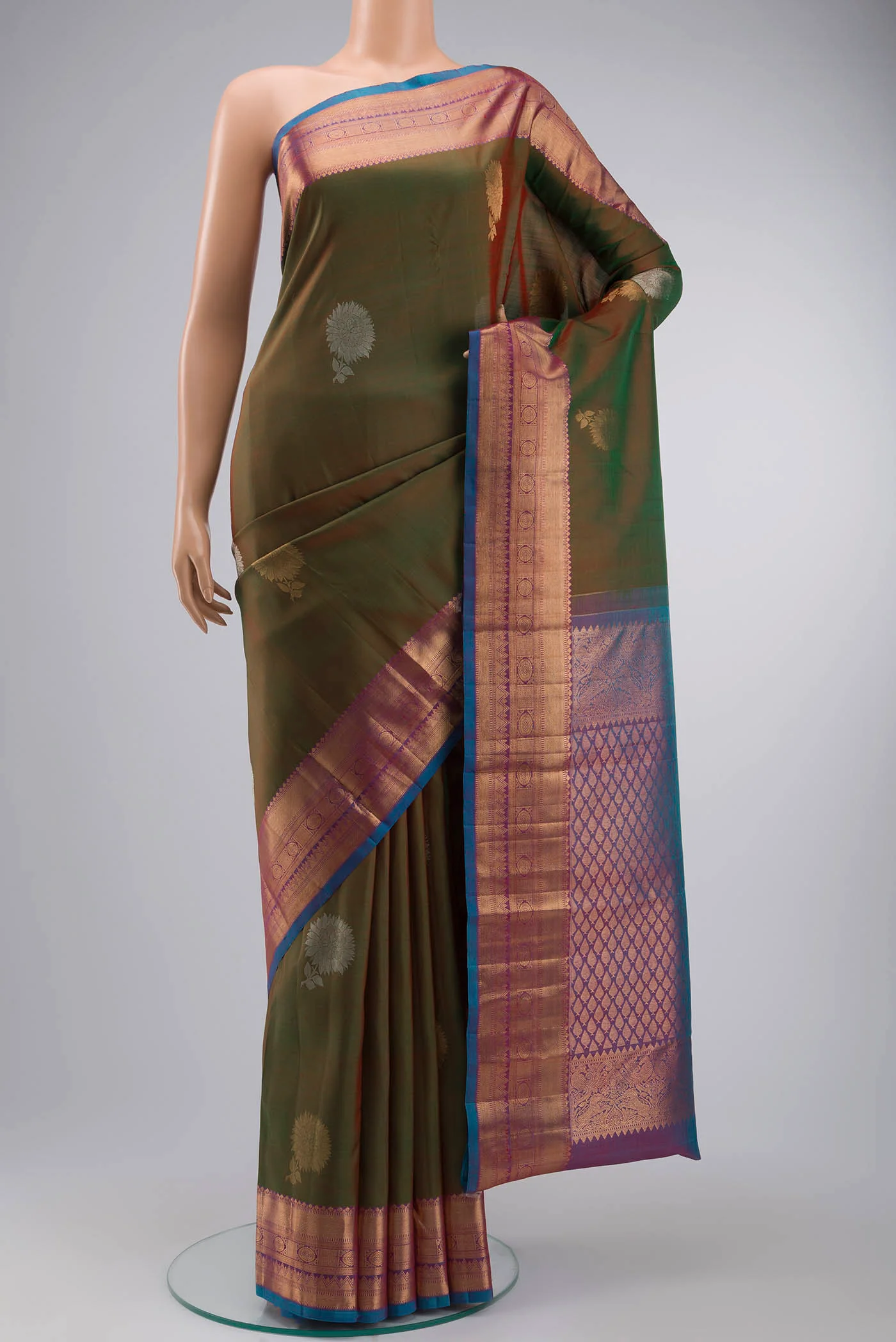 Green Kanjivaram Silk Saree