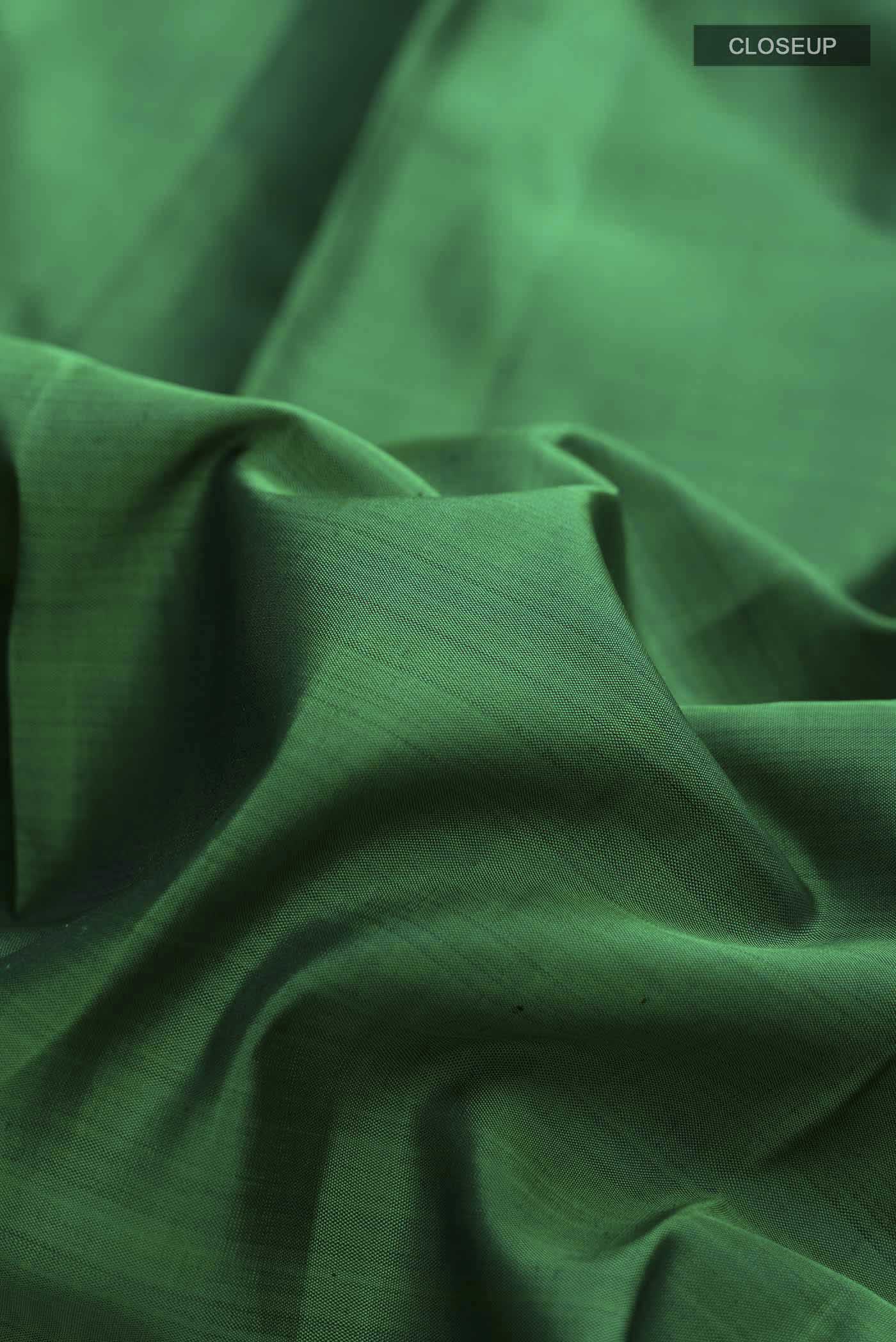 Green Kanjivaram Silk Saree - Image 2