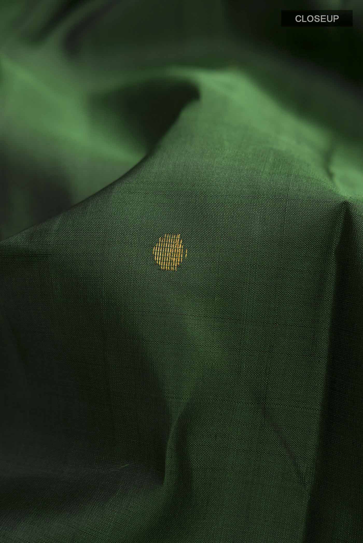 Green Kanjivaram Silk Saree - Image 2