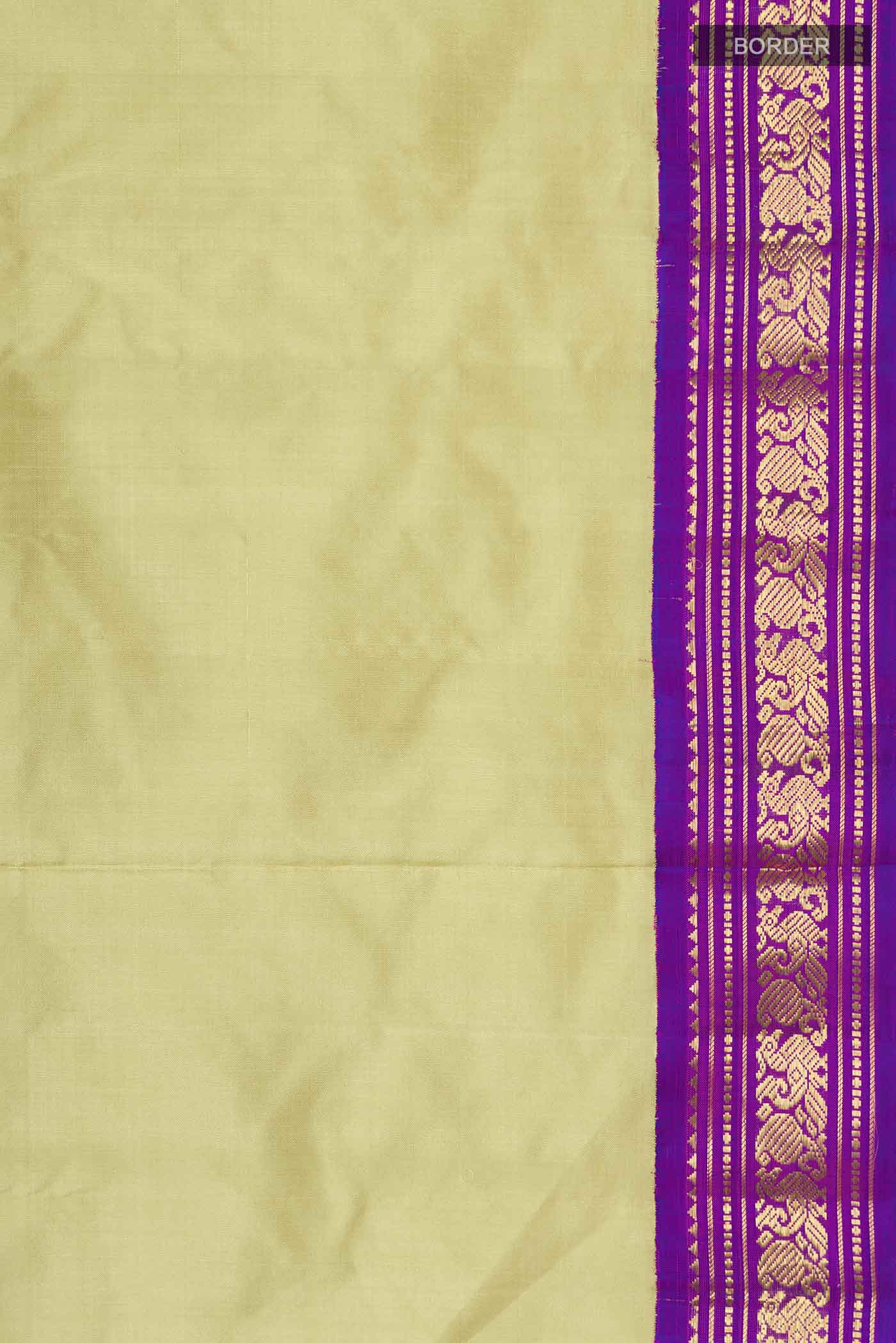 Green Kanjivaram Silk Saree - Image 3