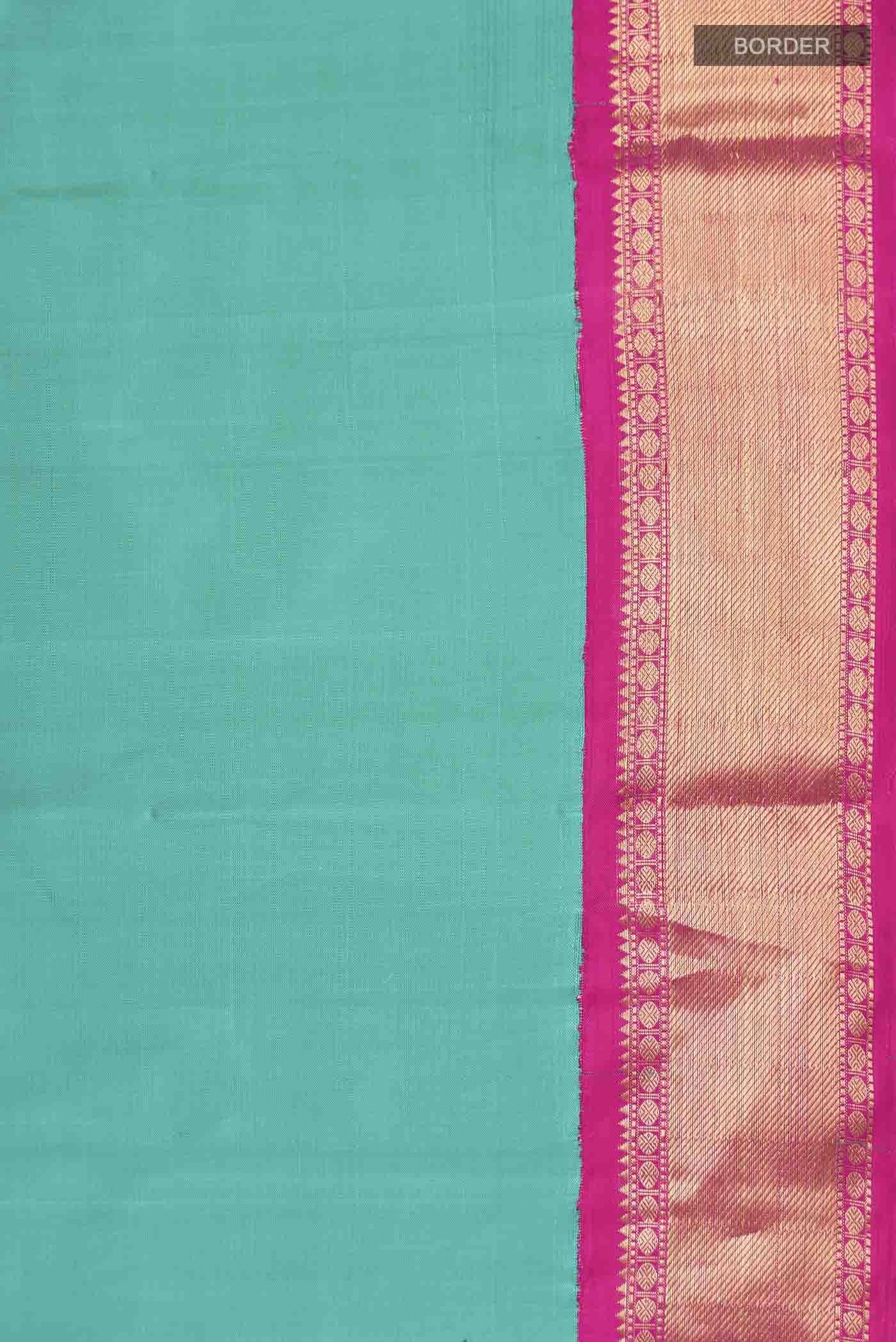 Blue Kanjivaram Silk Saree - Image 3