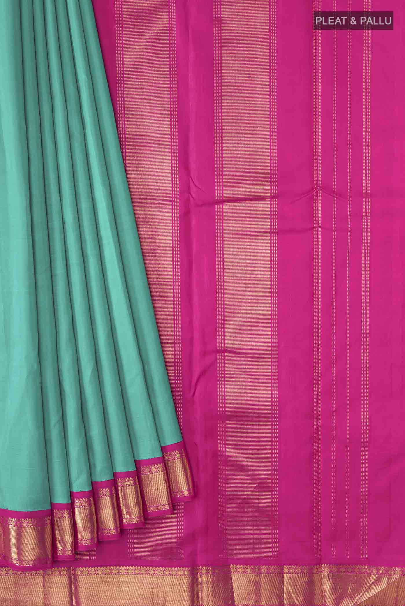 Blue Kanjivaram Silk Saree - Image 4