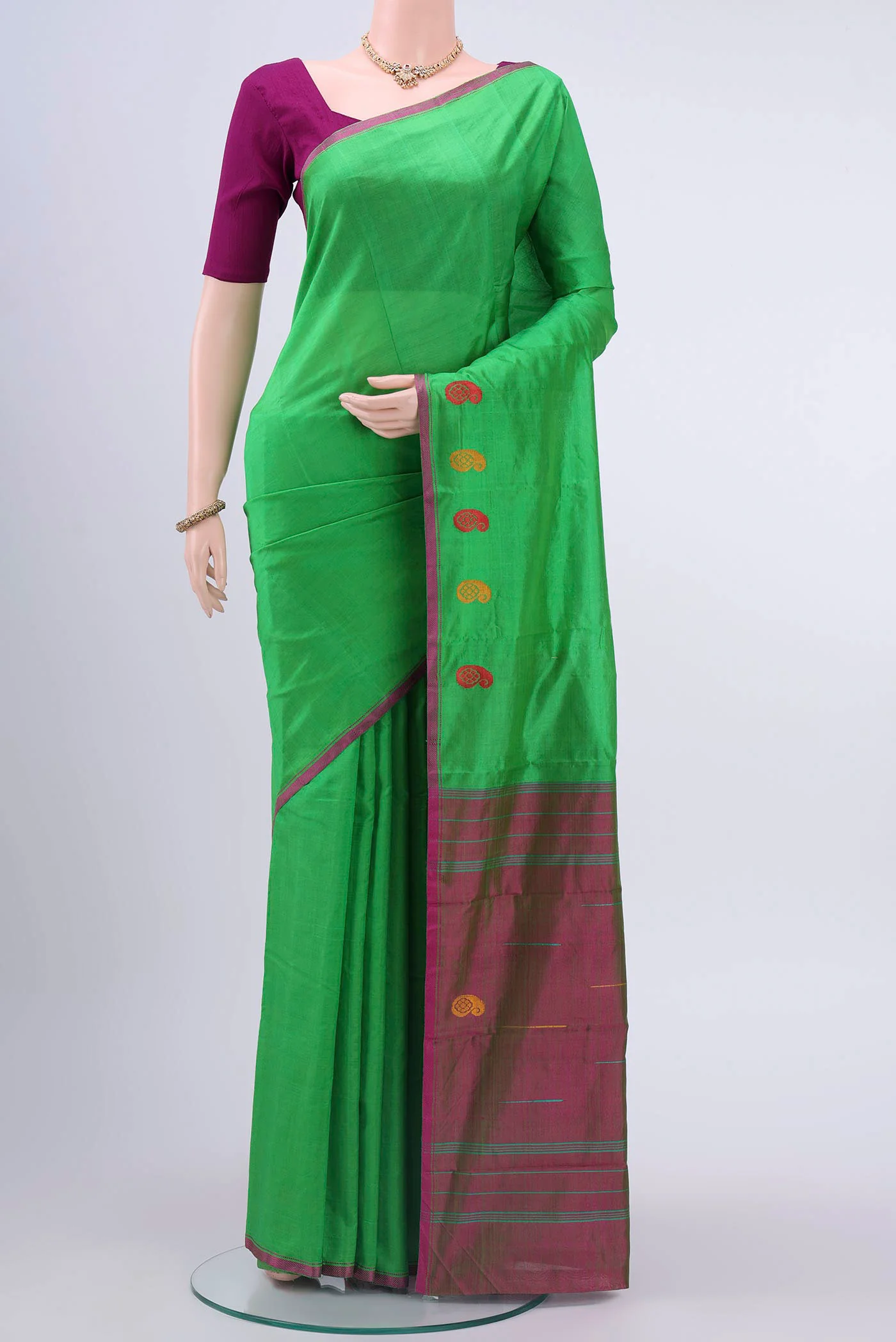 Green Kanchipuram Silk Saree