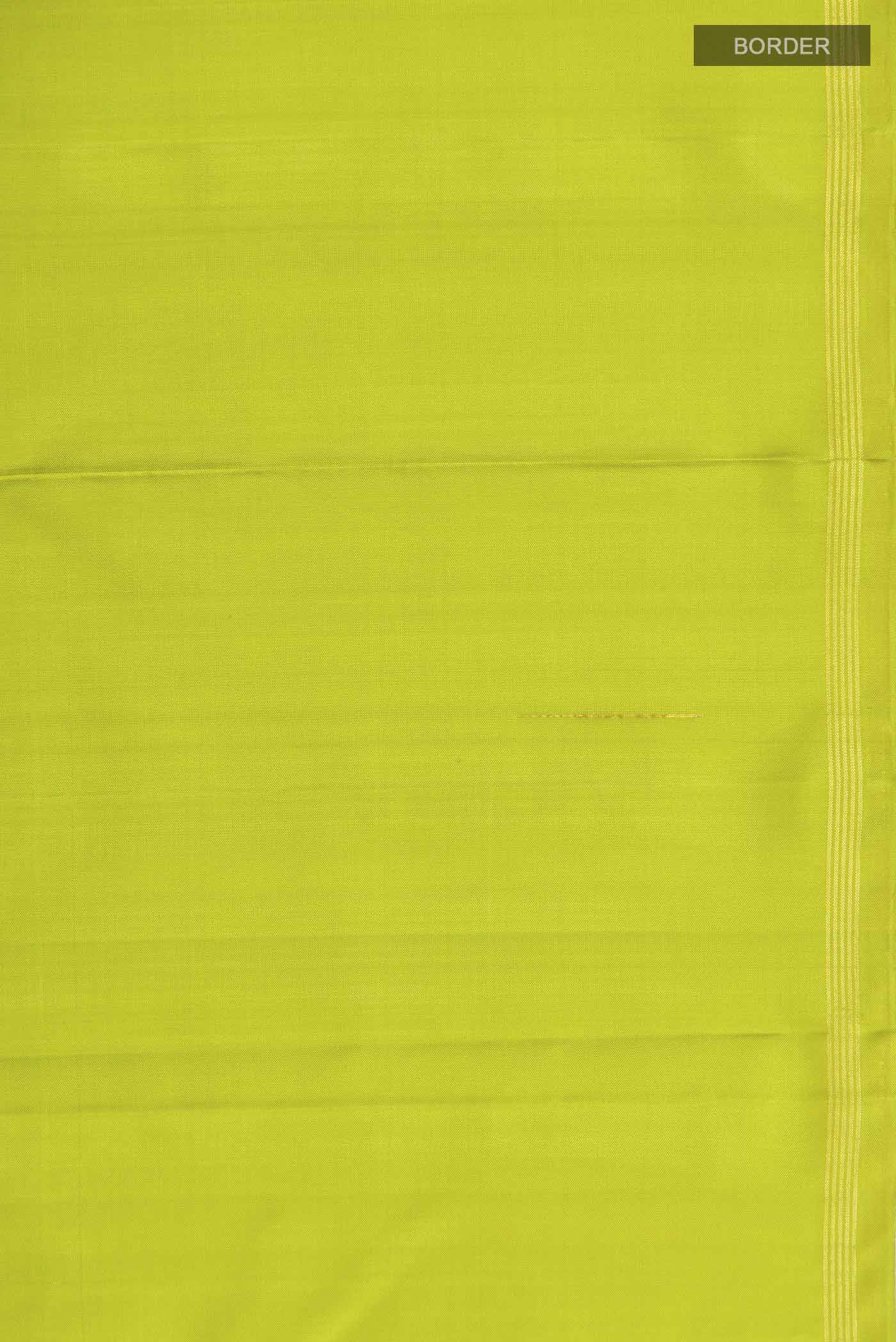 Green Kanchipuram Silk Saree - Image 3