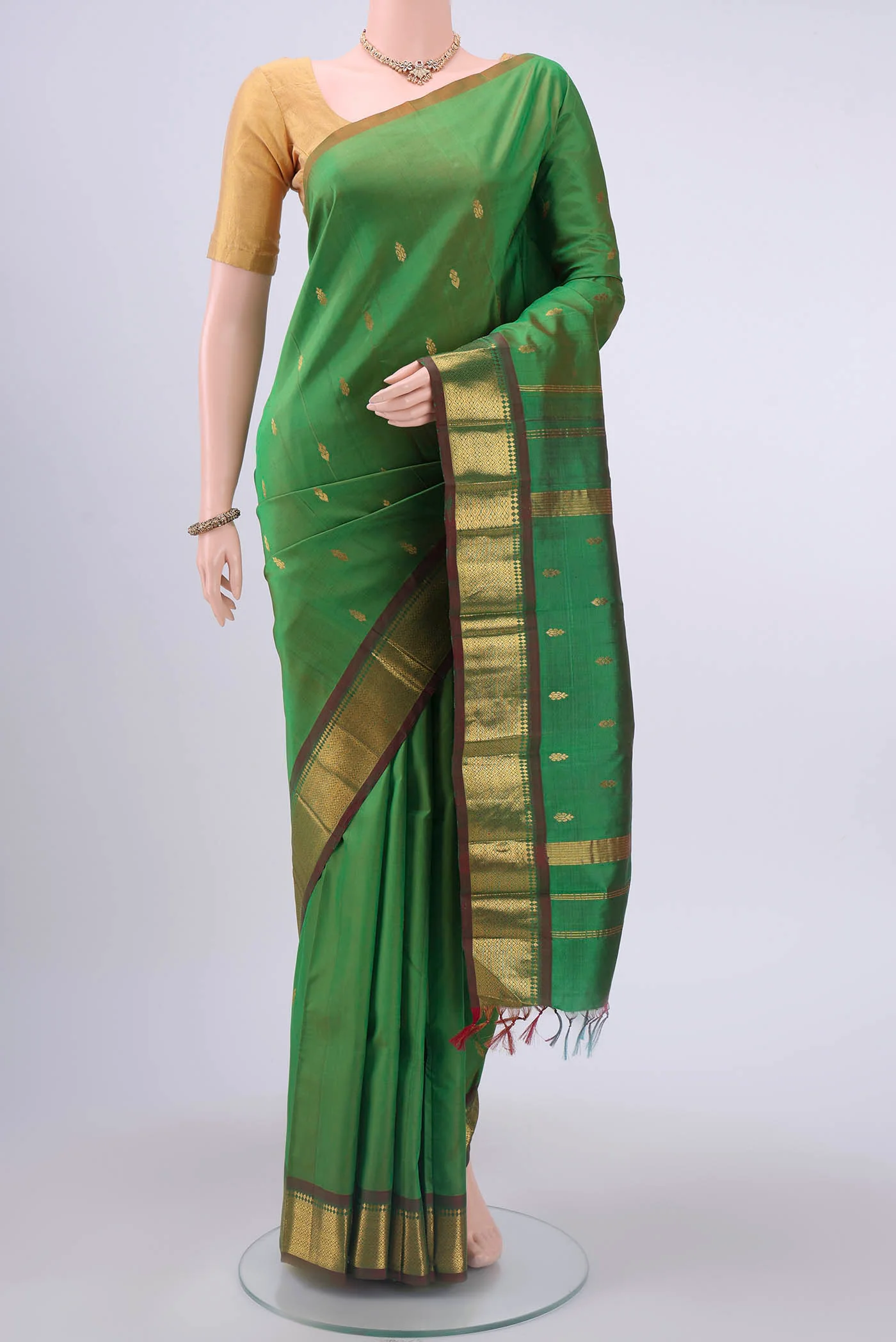 Green Kanjivaram Silk Saree