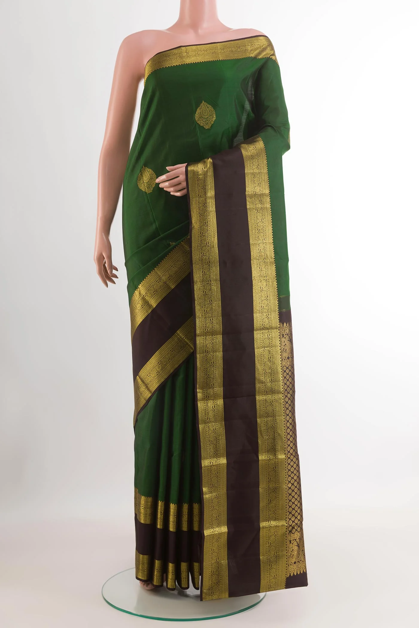 Green Kanchipuram Silk Saree