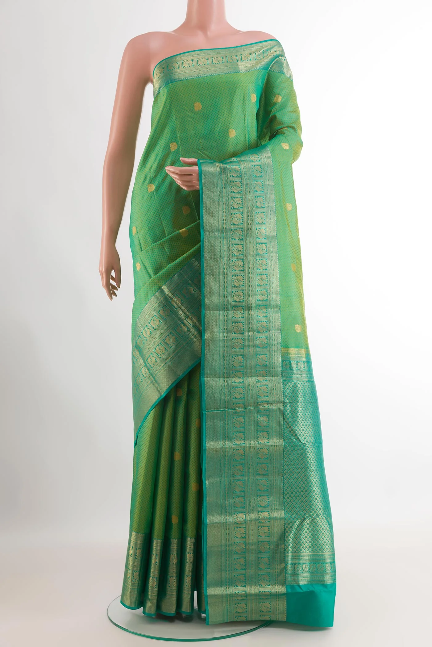 Green Kanchipuram Silk Saree