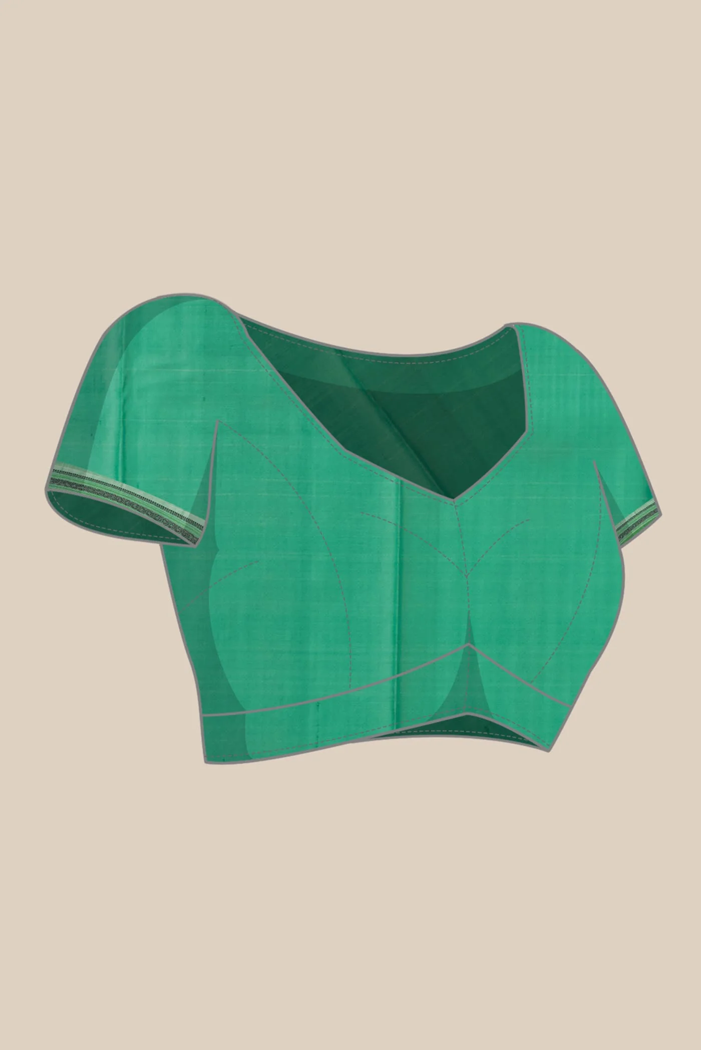 Green Kanjivaram Silk Saree - Image 4