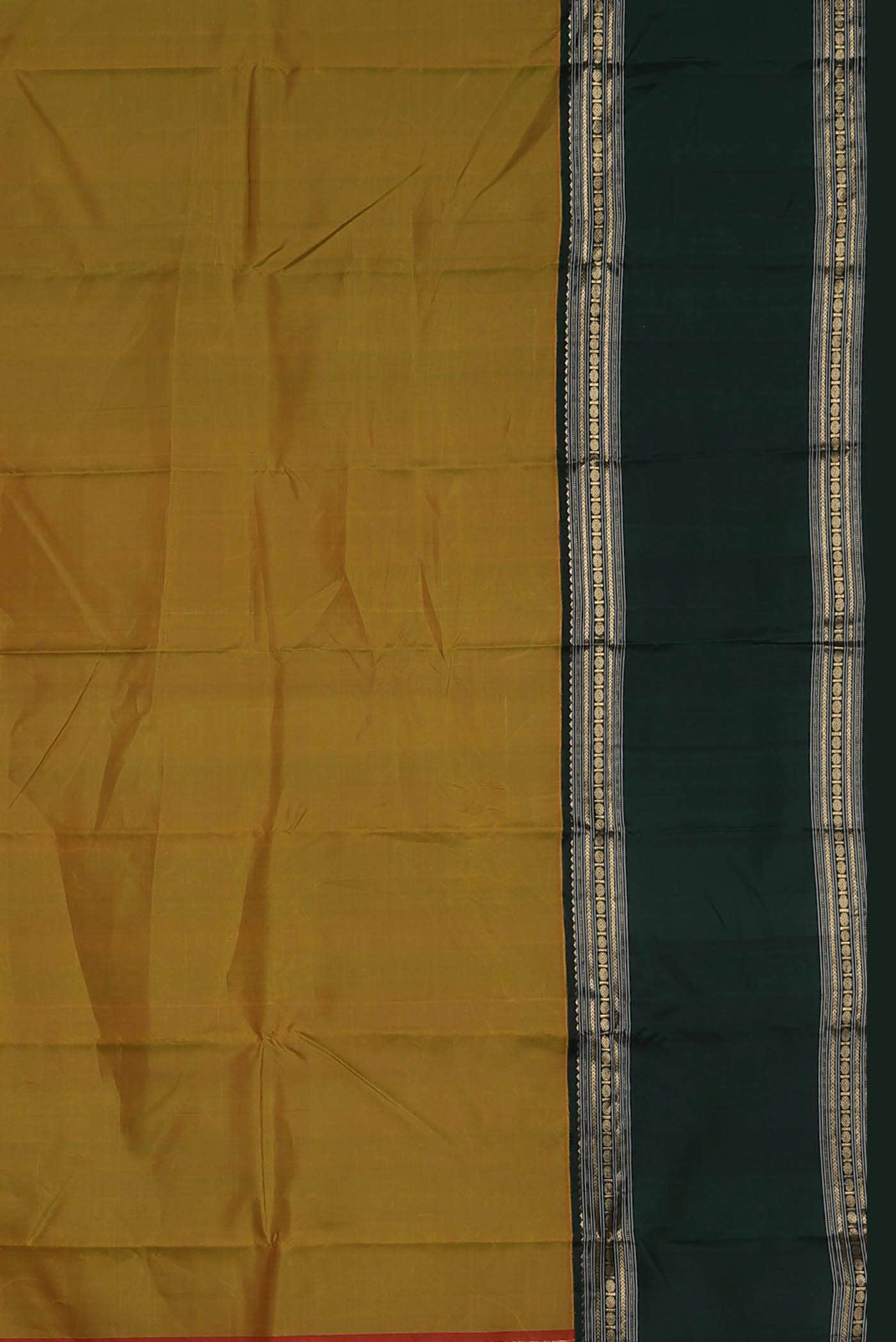 Green Kanchipuram Silk Saree - Image 5