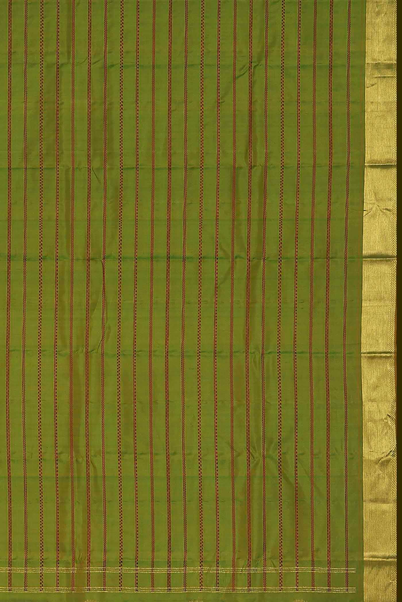 Green Kanjivaram Silk Saree - Image 7
