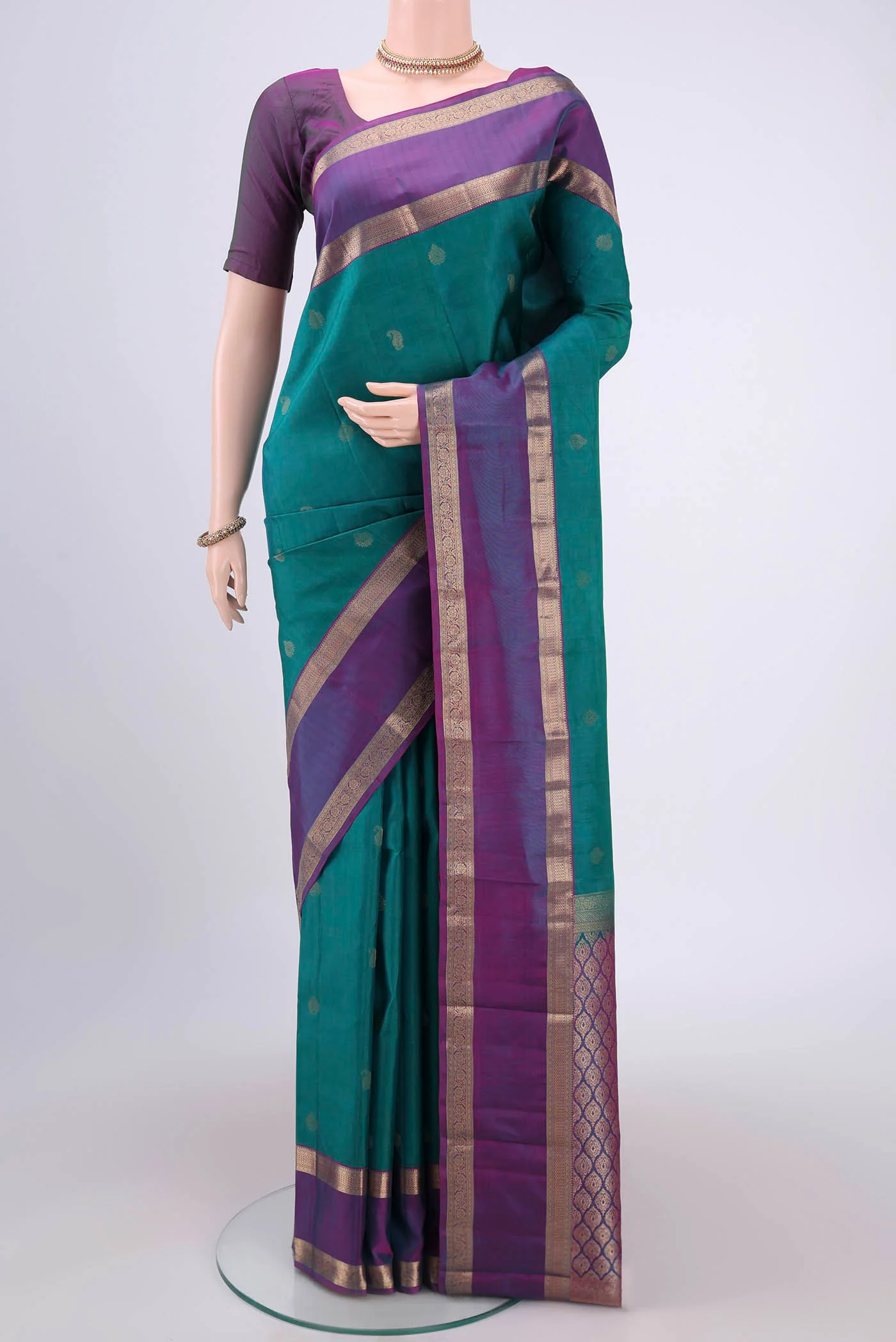 Green Kanchipuram Silk Saree