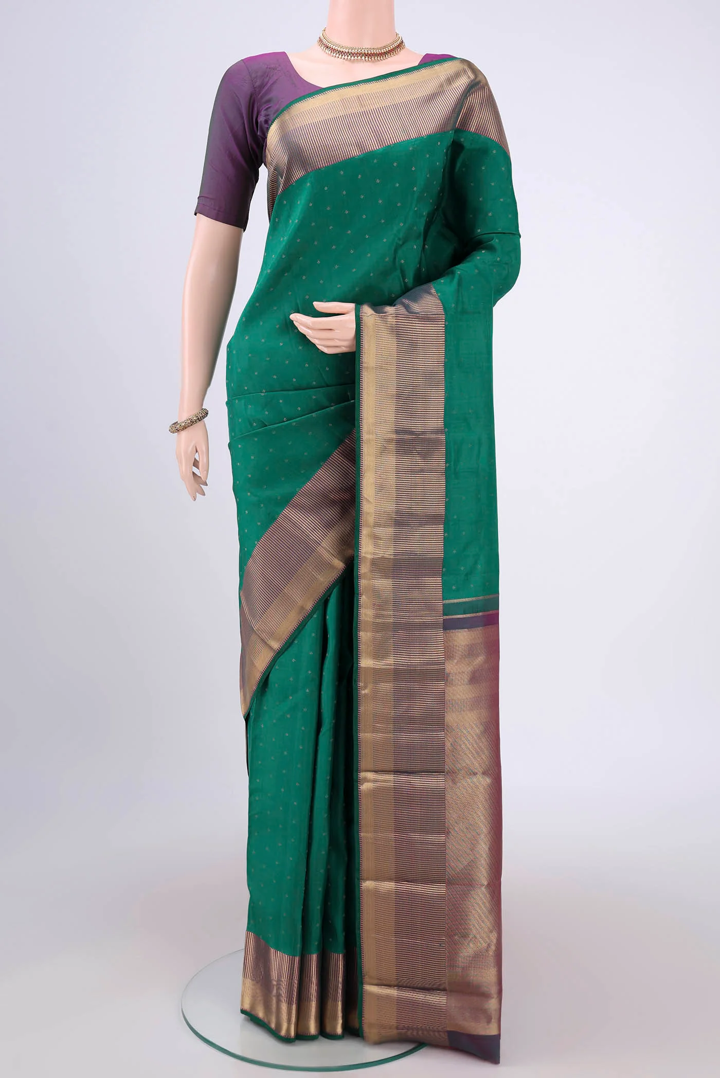 Green Kanchipuram Silk Saree