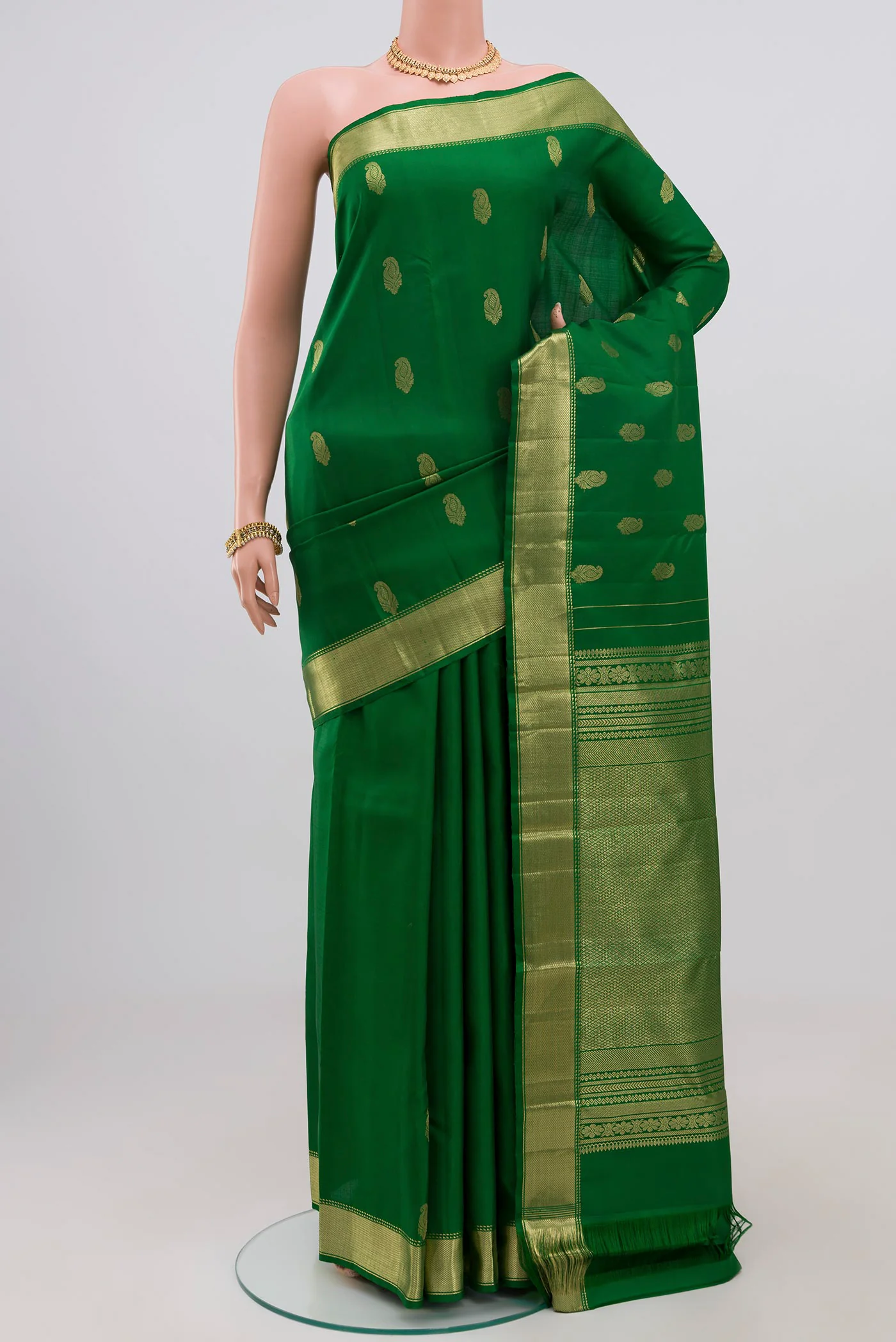 Green Kanchipuram Silk Saree