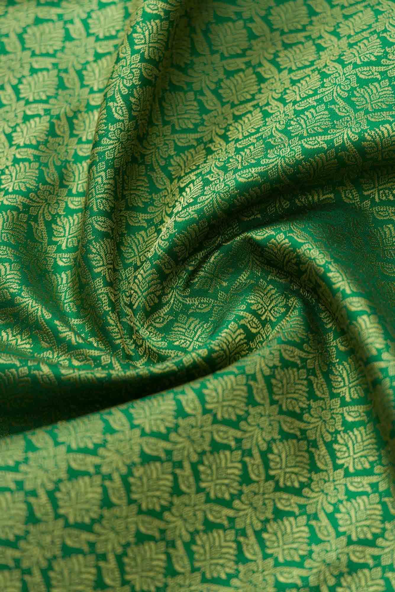 Mayil-Green Kanchipuram Silk Saree - Image 6