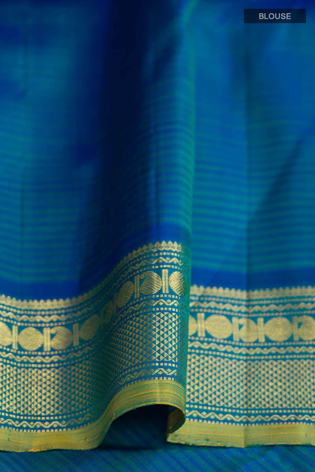 Green Kanjivaram Silk Saree - Image 4