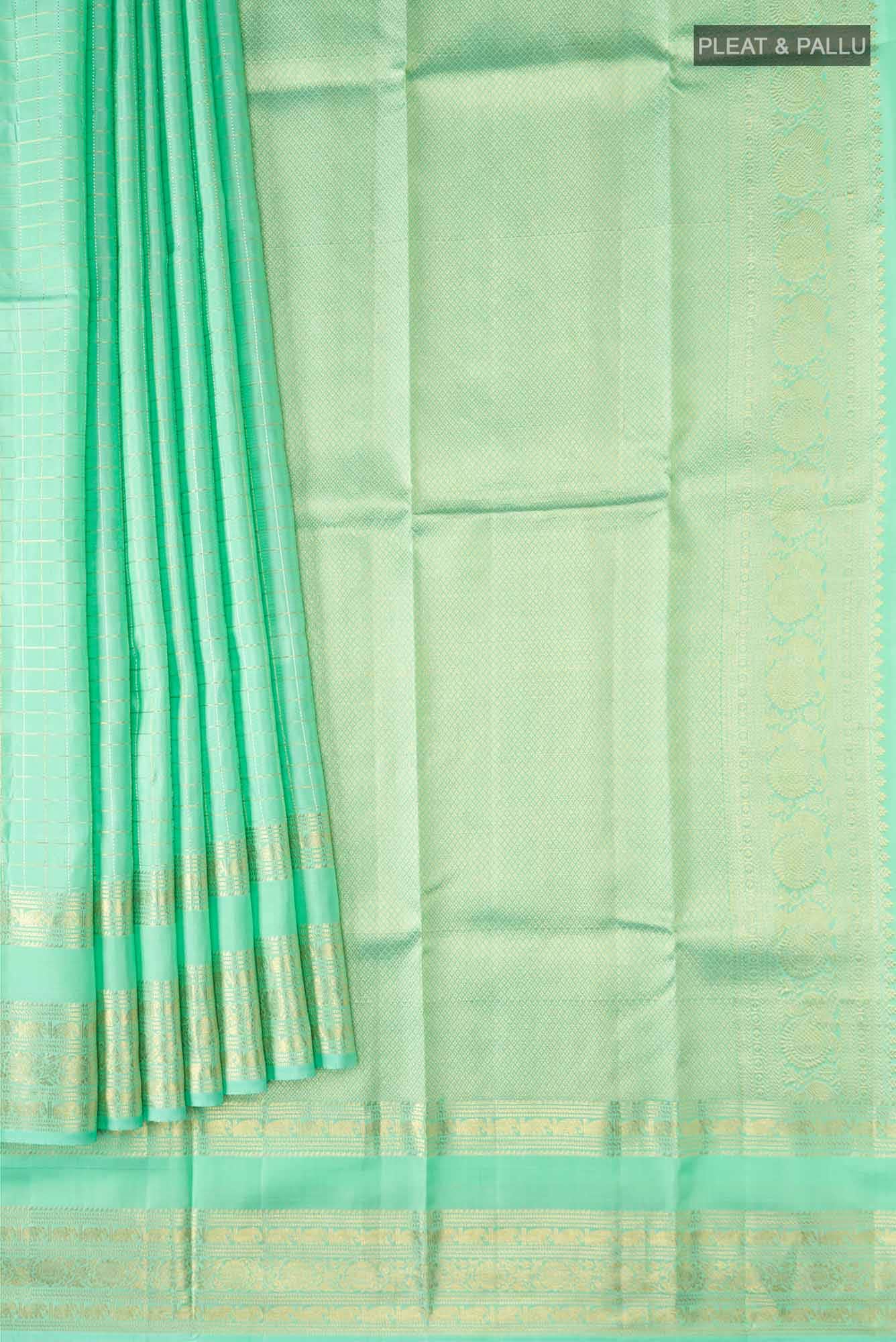 Green Kanjivaram Silk Saree - Image 2