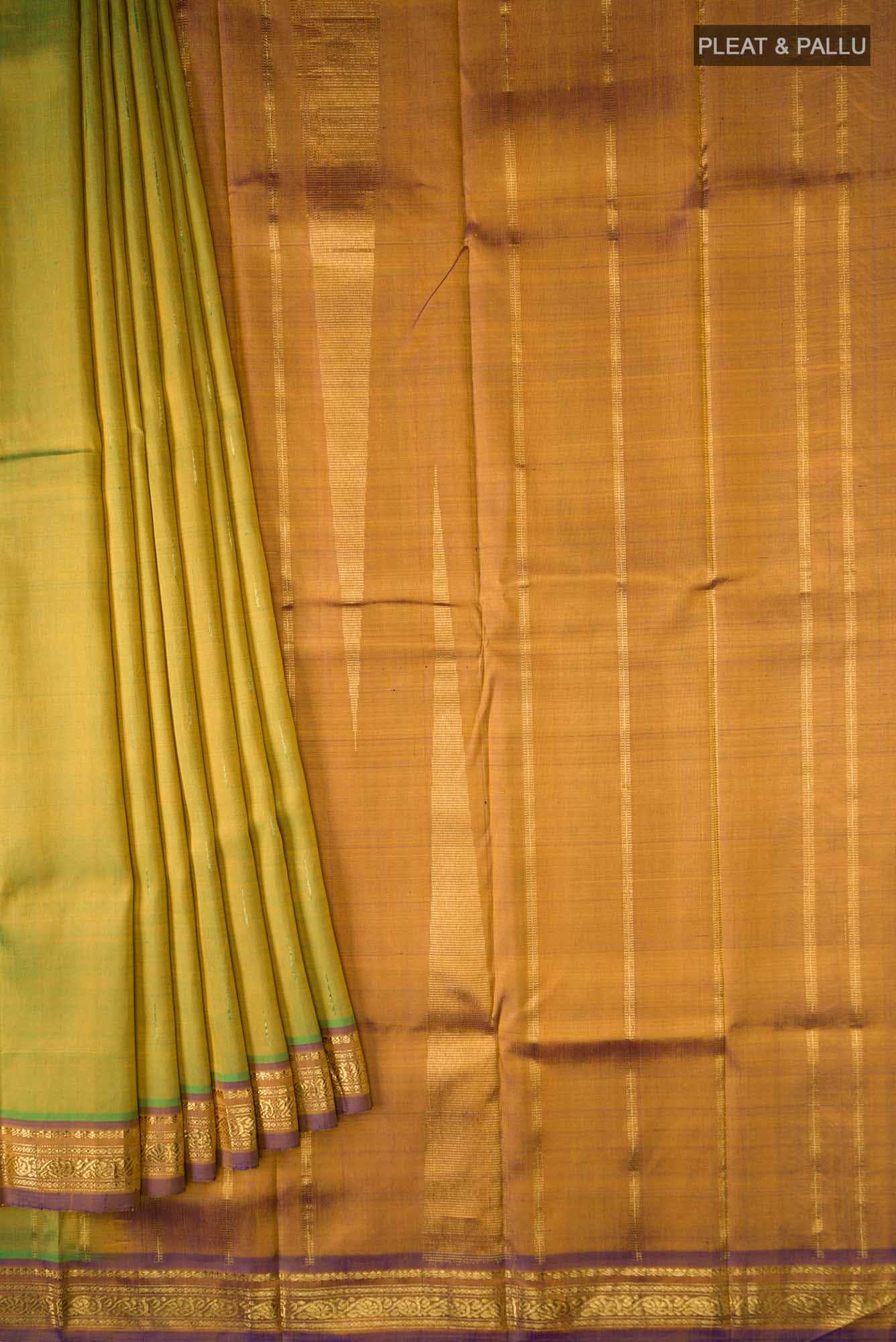 Green Kanjivaram Silk Saree - Image 2