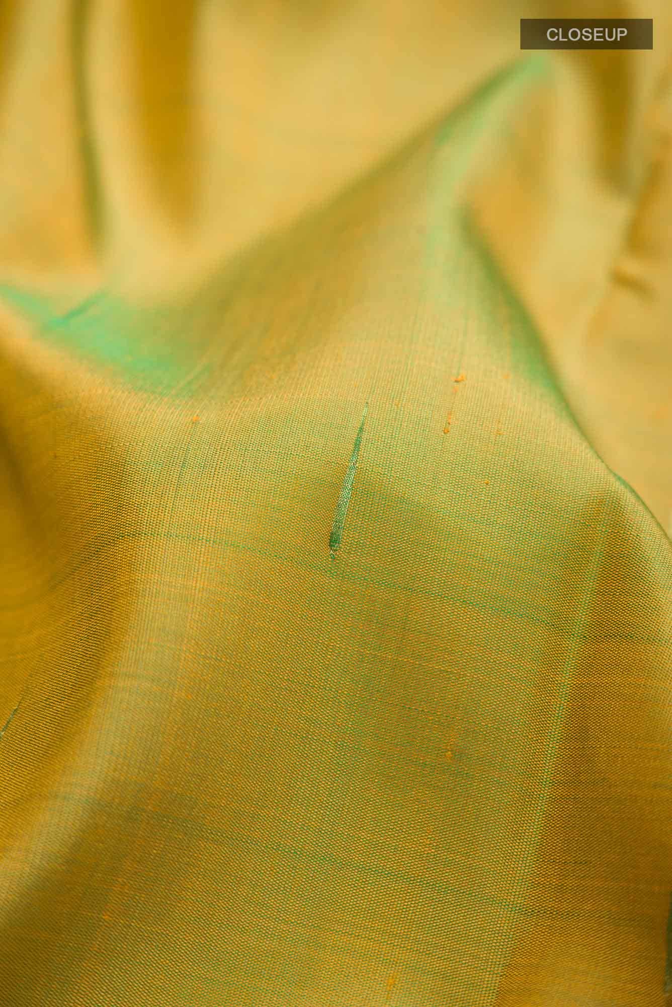 Green Kanjivaram Silk Saree - Image 3