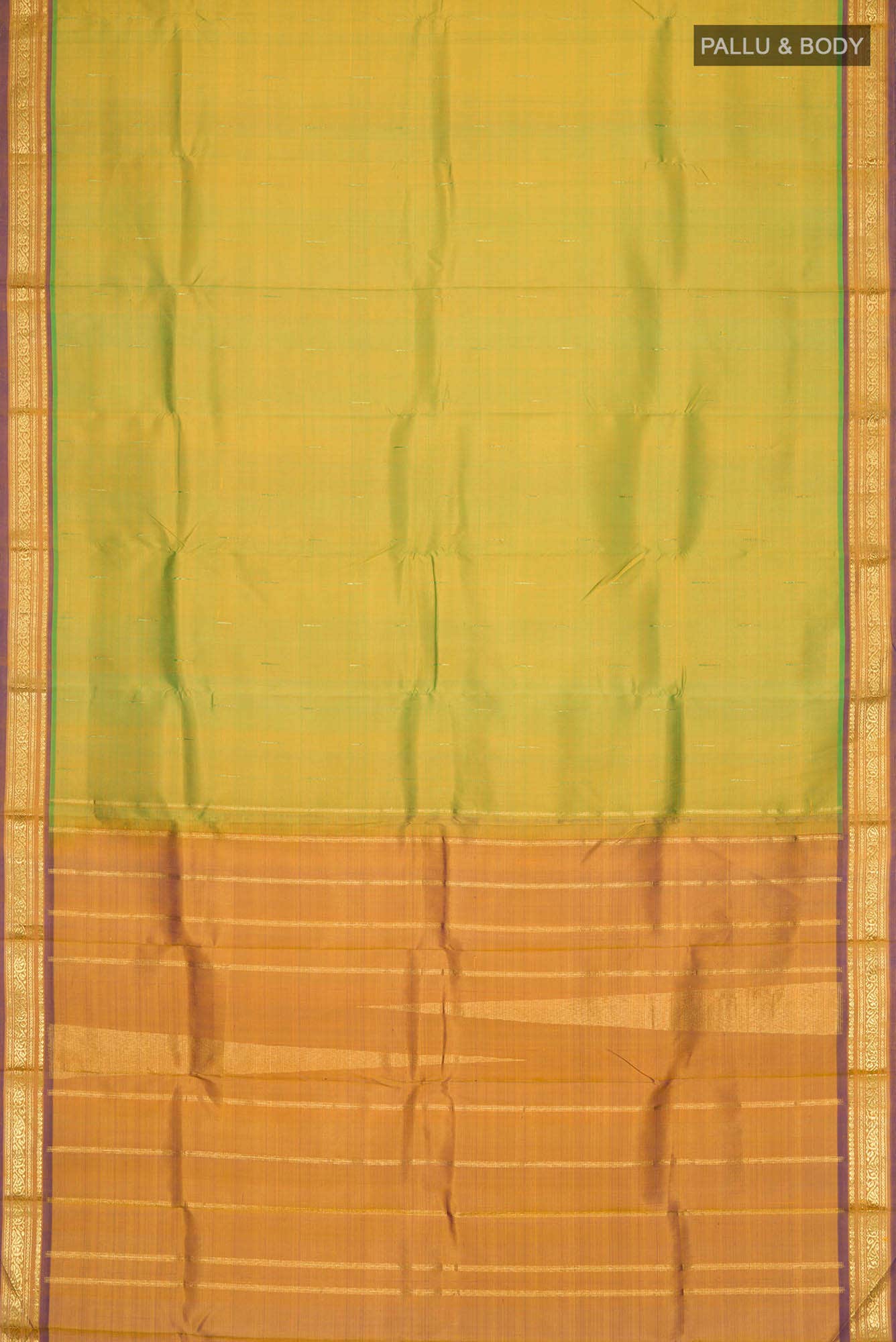 Green Kanjivaram Silk Saree - Image 4