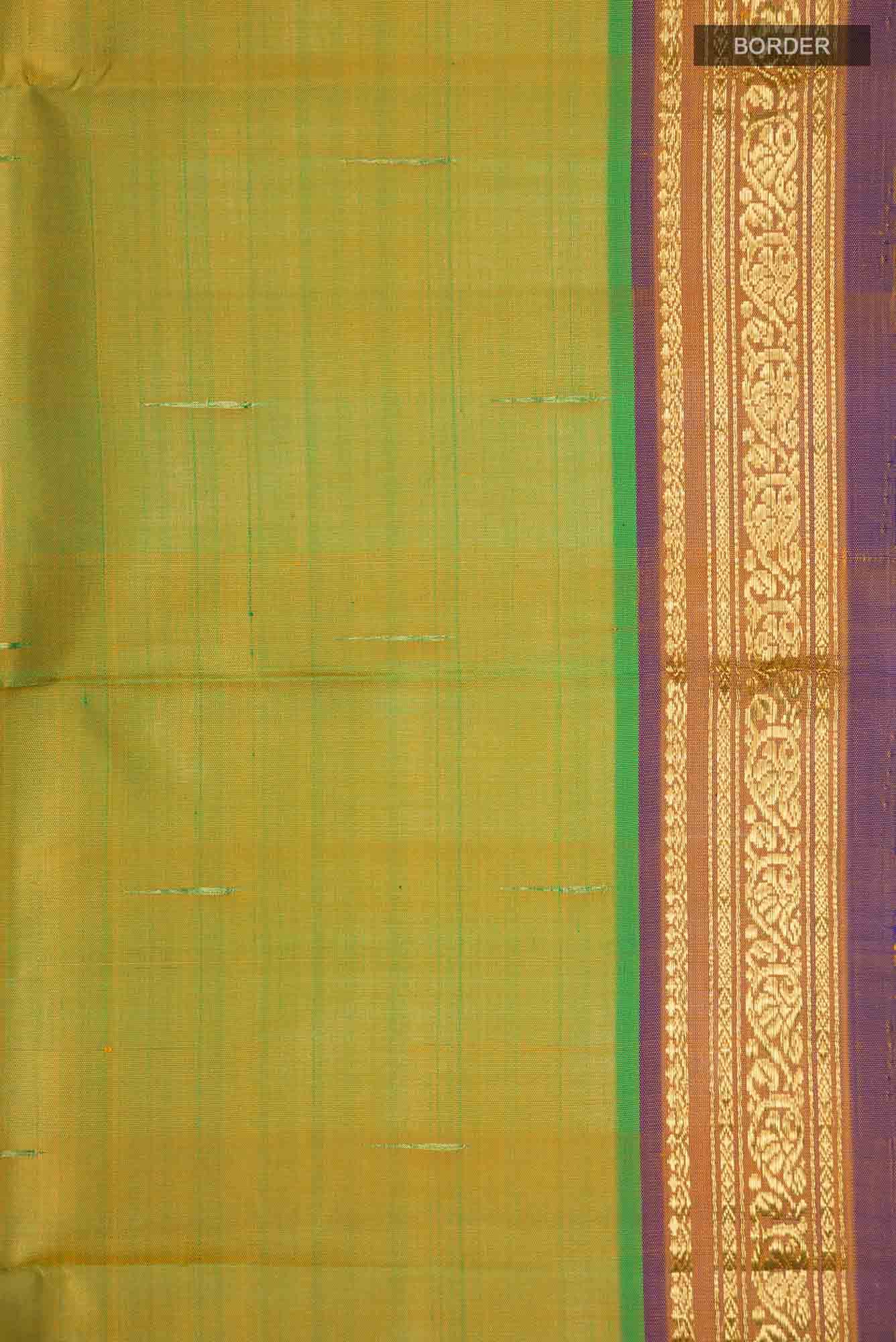 Green Kanjivaram Silk Saree - Image 5