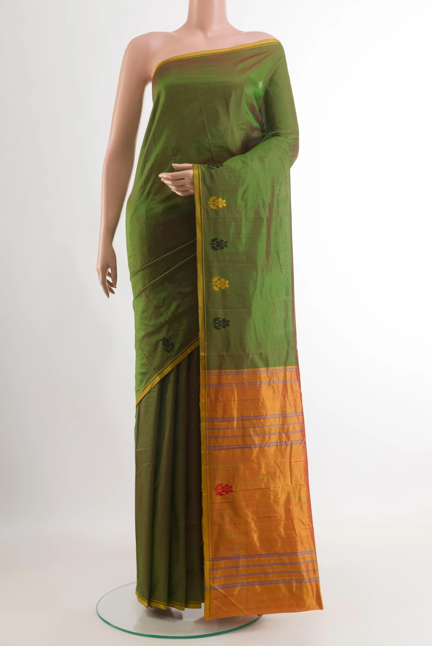 Green Kanchipuram Silk Saree