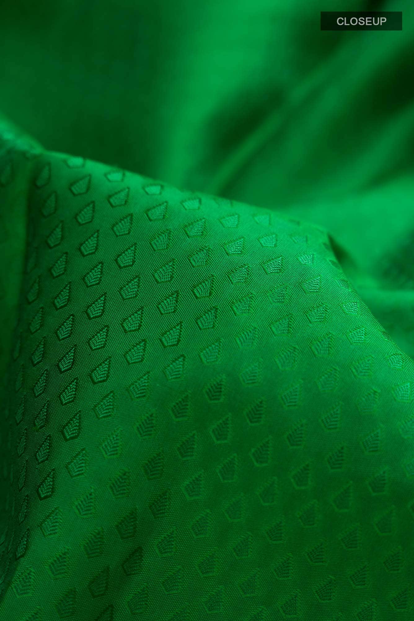 Green Kanchipuram Silk Saree - Image 3