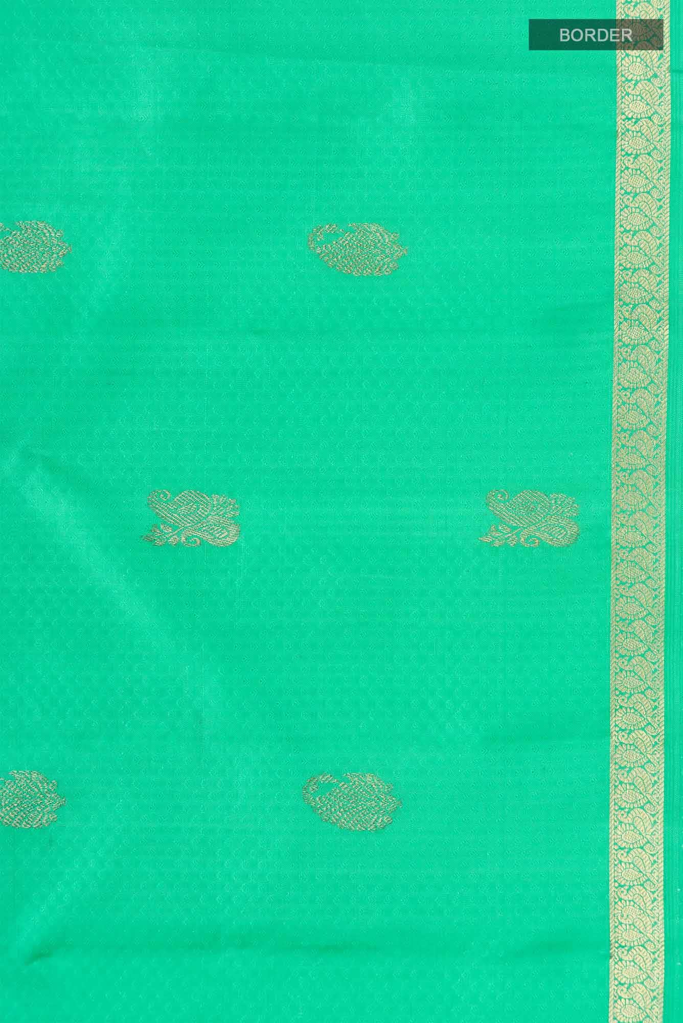 Green Kanjivaram Silk Saree - Image 6