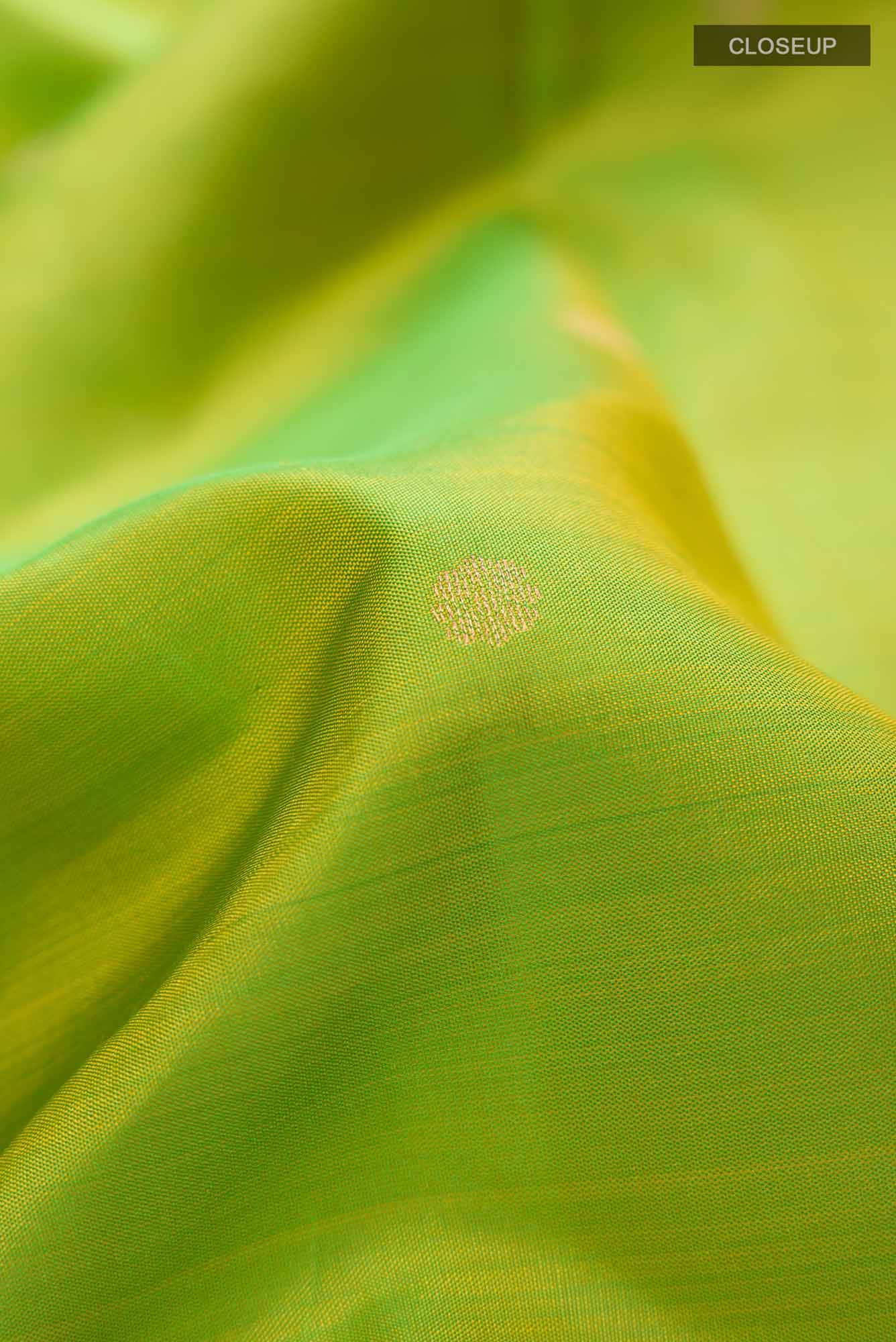 Green Kanchipuram Silk Saree - Image 3