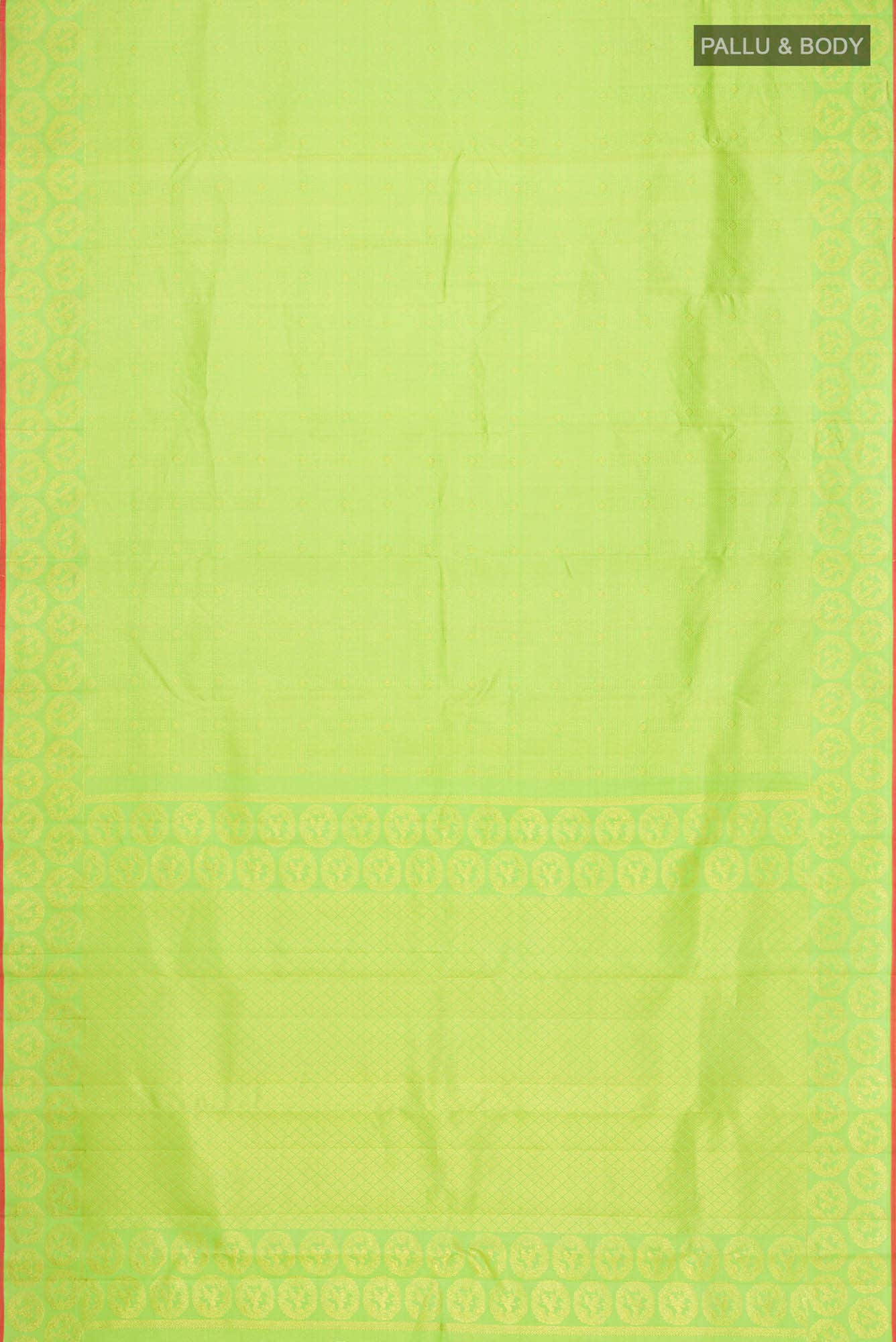 Green Kanchipuram Silk Saree - Image 3