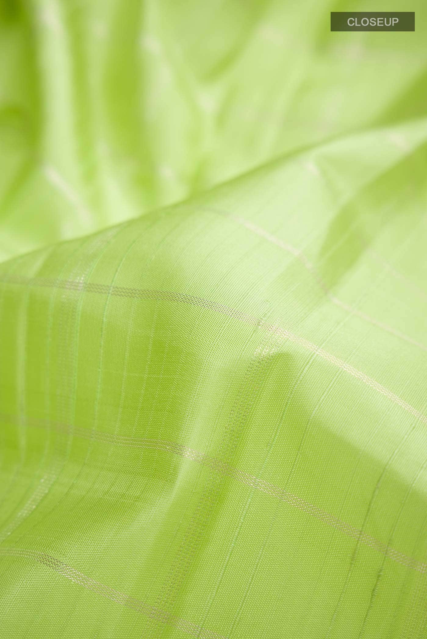 Green Kanchipuram Silk Saree - Image 3