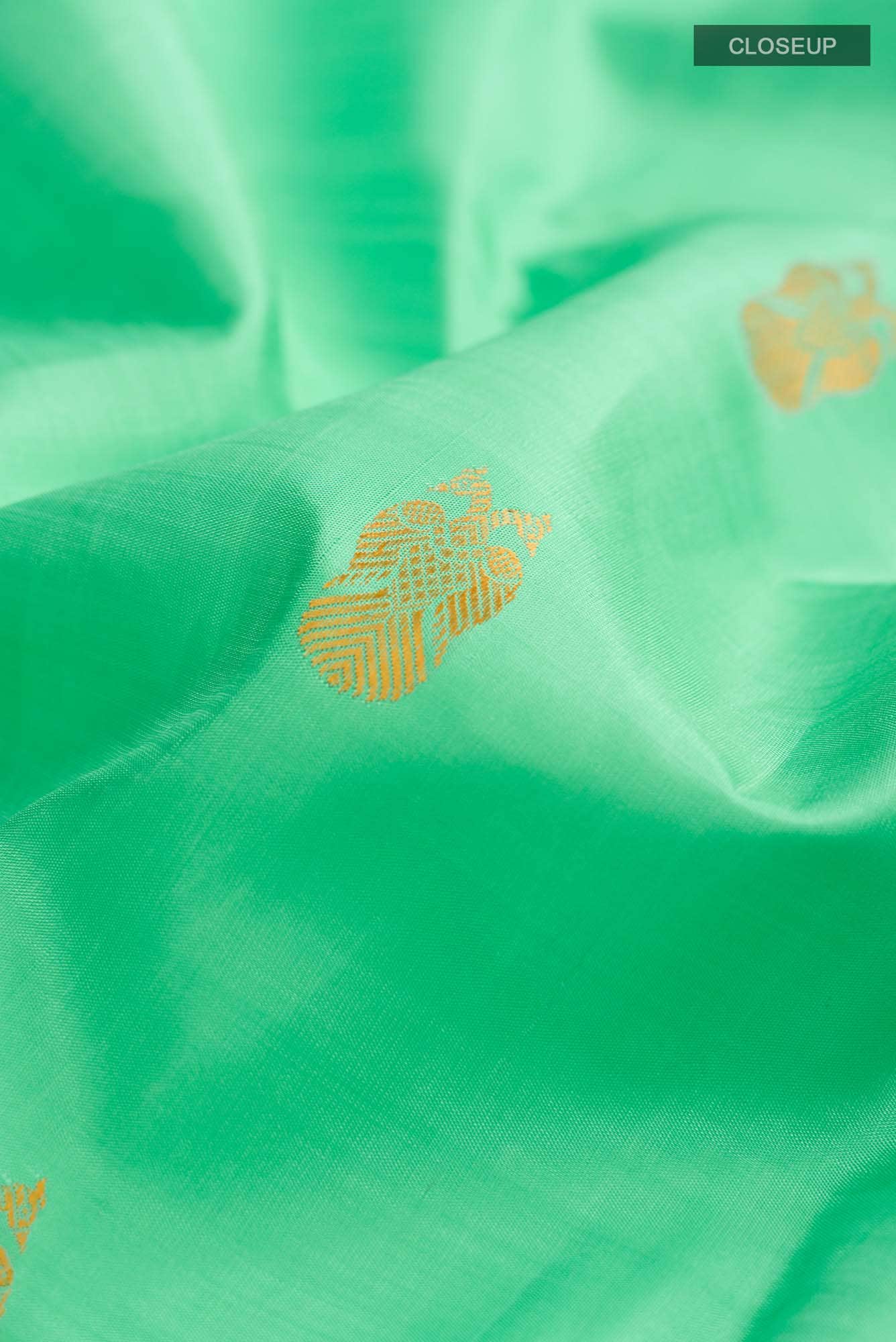 Green Kanjivaram Silk Saree - Image 3