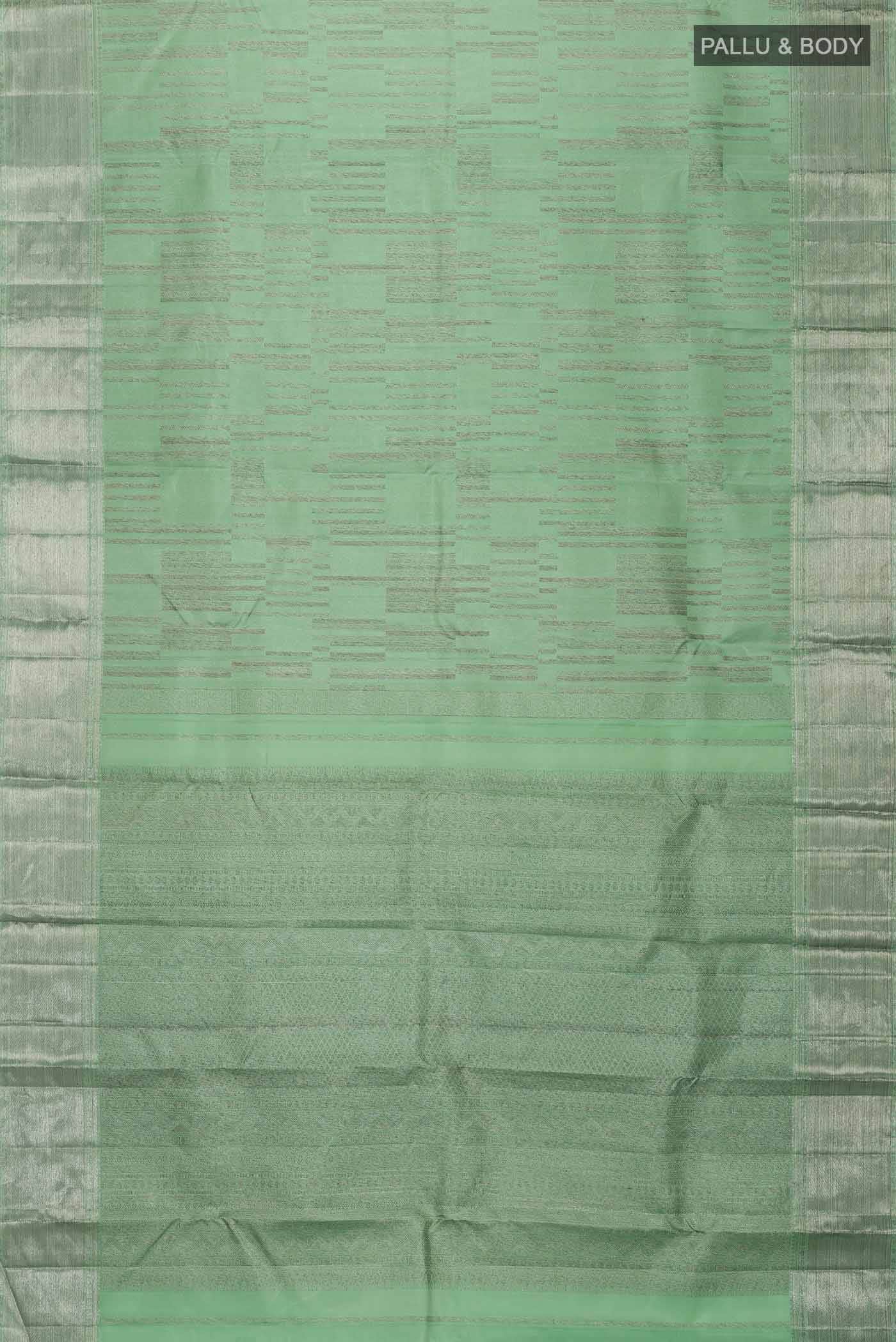 Green Kanjivaram Silk Saree - Image 4