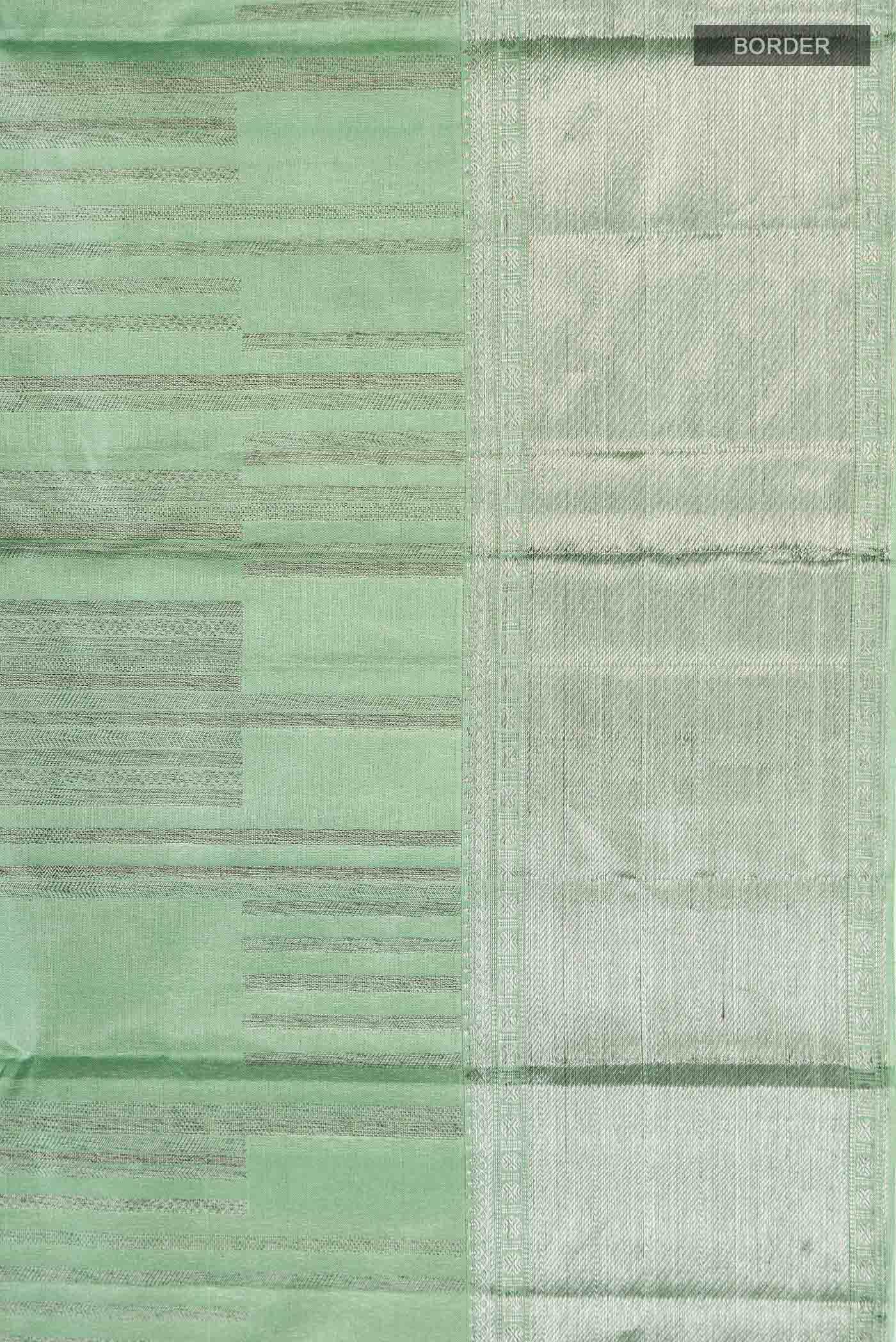 Green Kanjivaram Silk Saree - Image 5