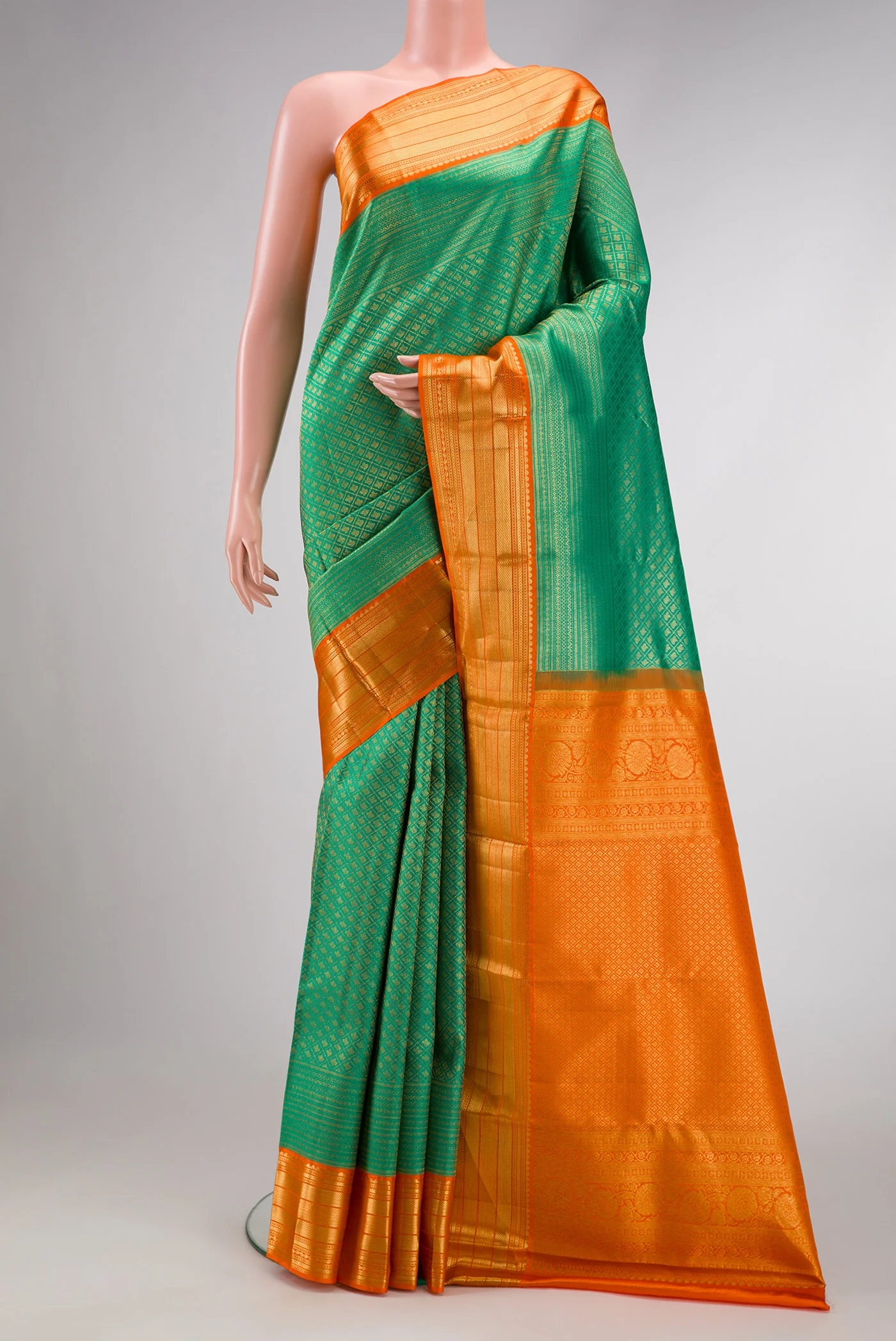 Green Kanchipuram Silk Saree
