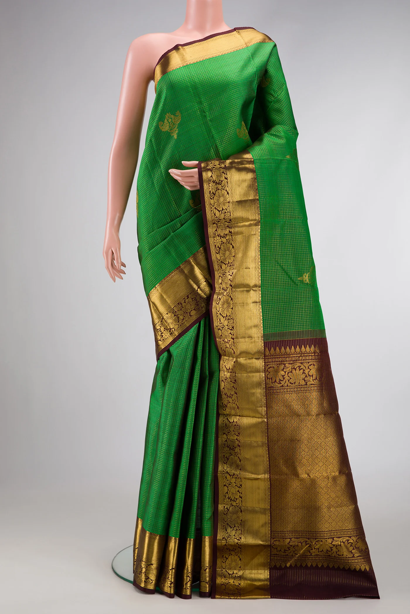 Green Kanchipuram Silk Saree