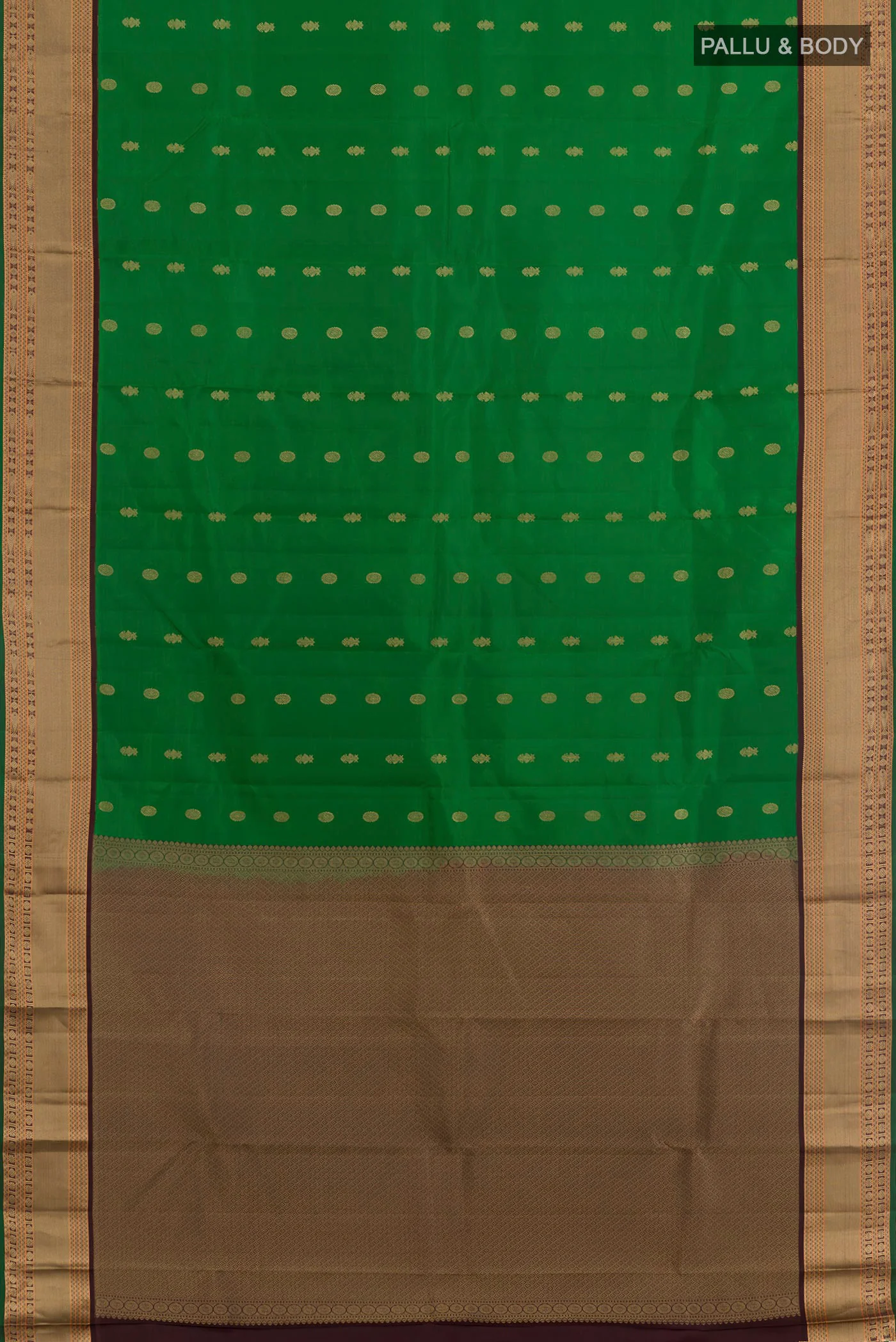 Green Kanjivaram Silk Saree - Image 3