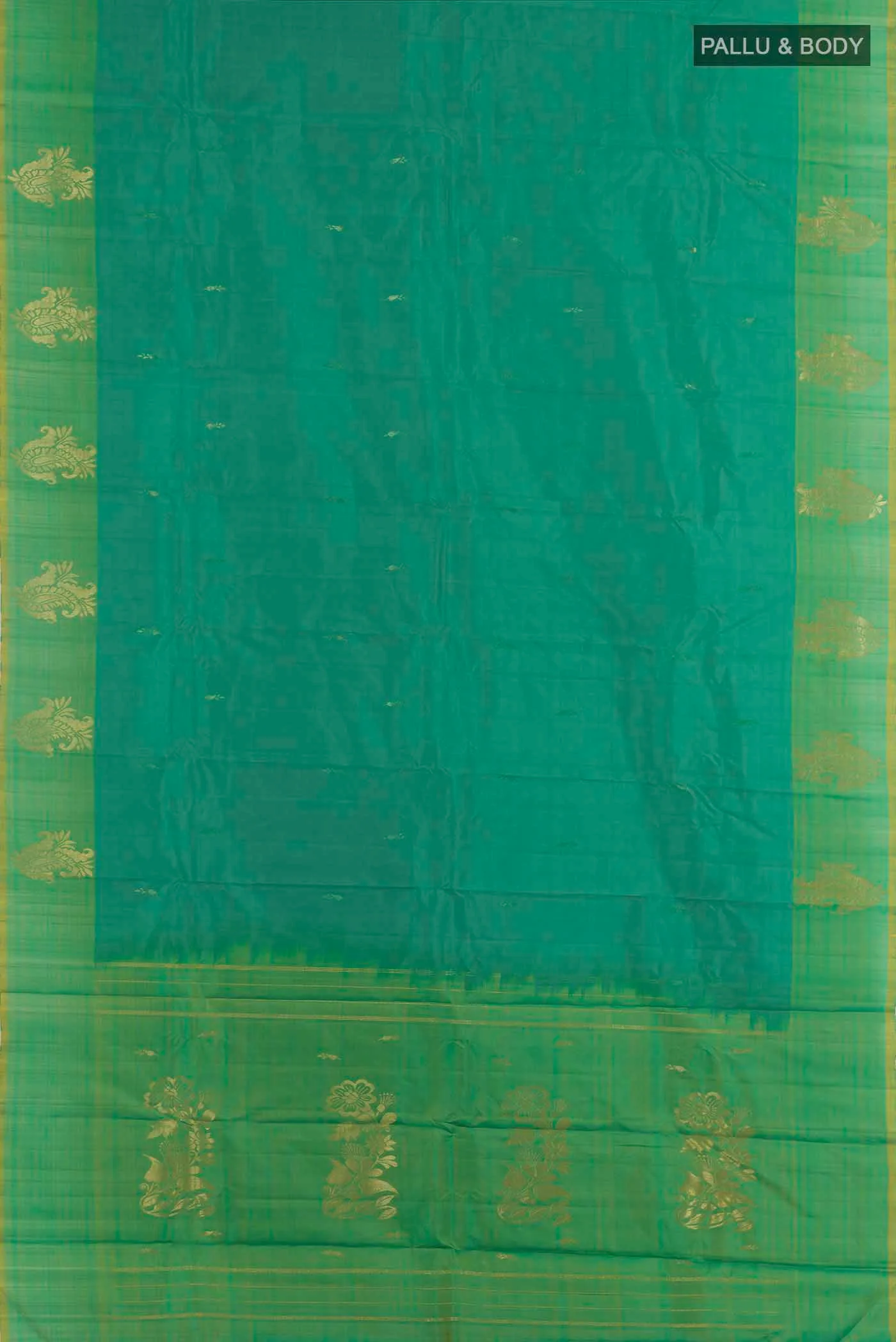 Green Kanjivaram Silk Saree - Image 3