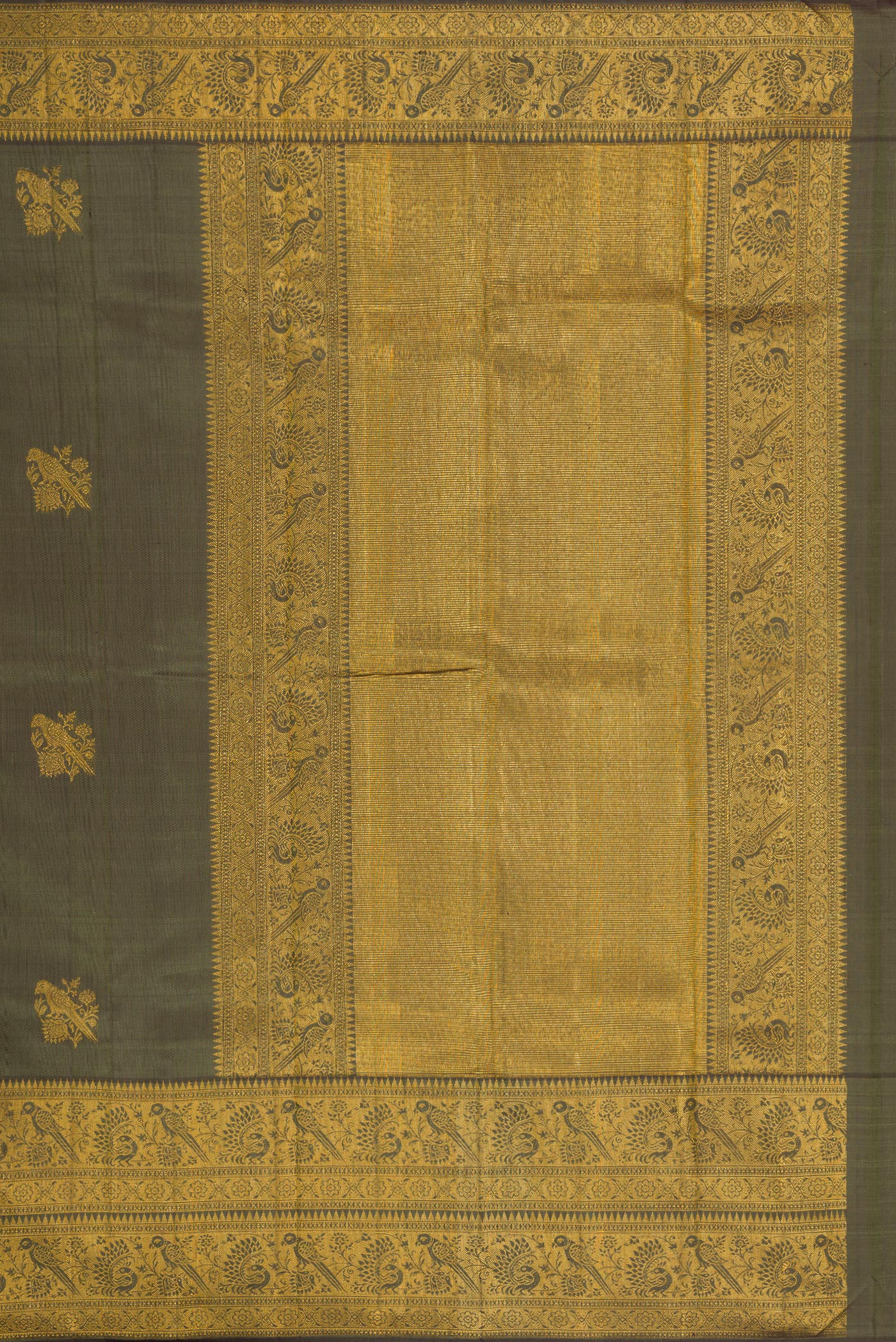 Green Kanjivaram Silk Saree - Image 7