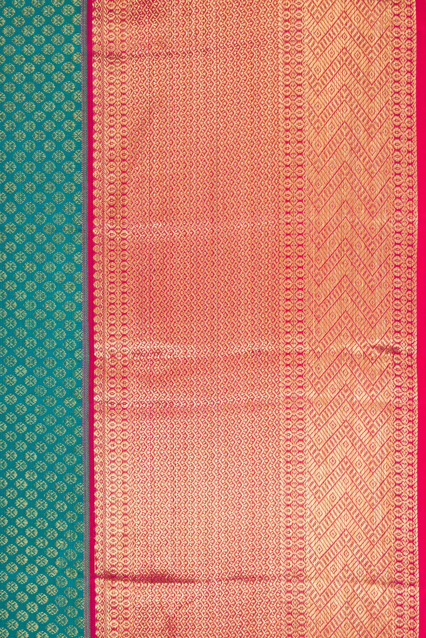 Green Kanjivaram Silk Saree - Image 3