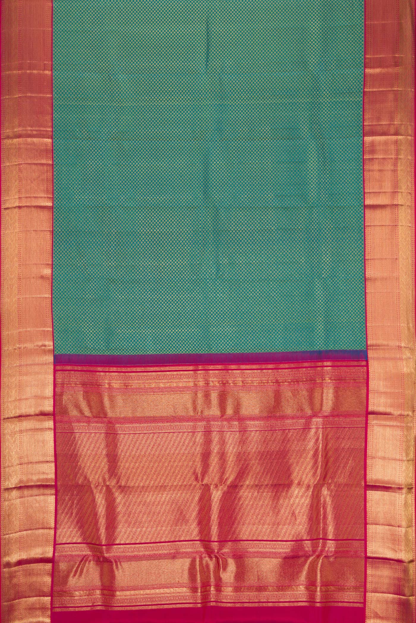 Green Kanjivaram Silk Saree - Image 6