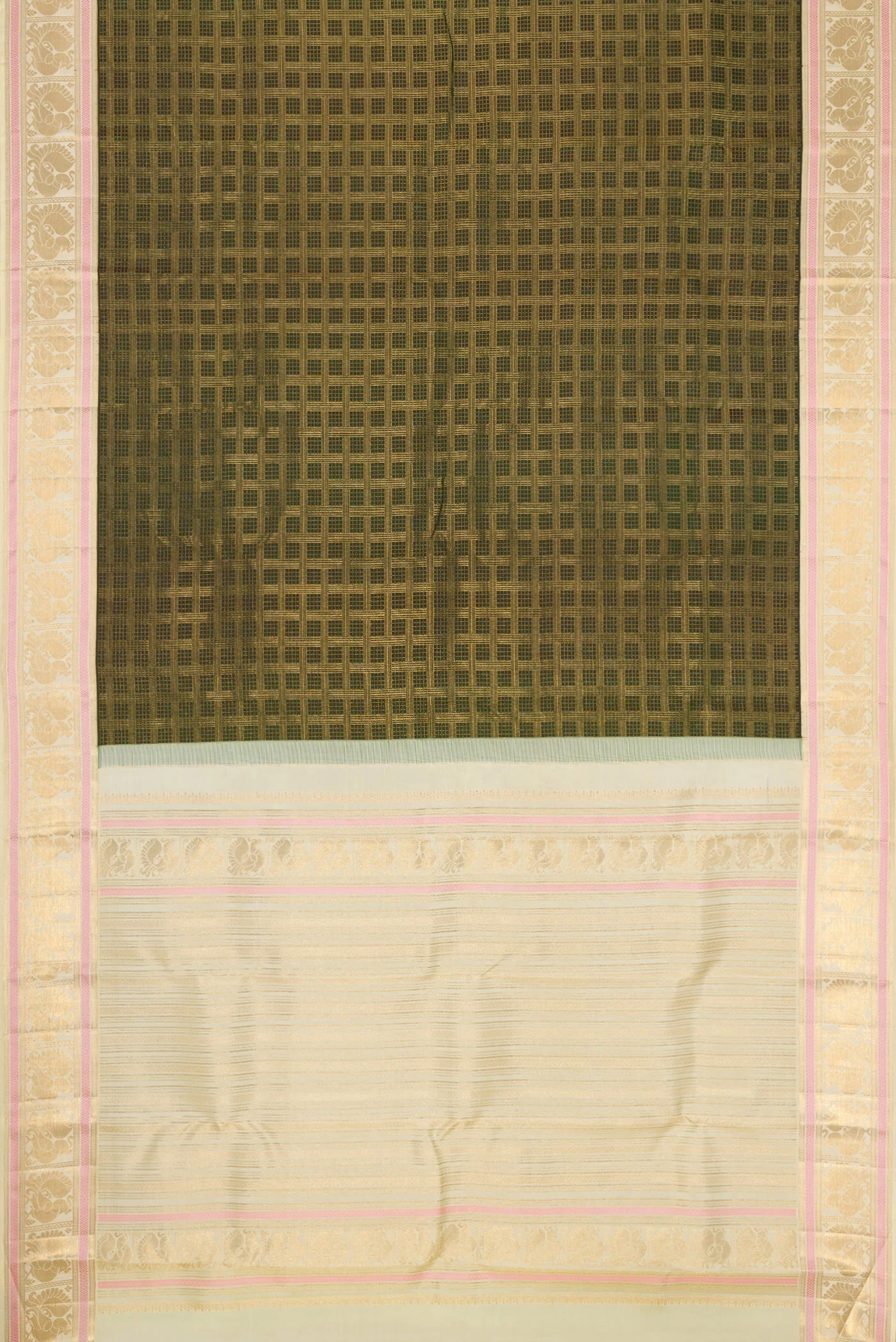 Green Kanjivaram Silk Saree - Image 6